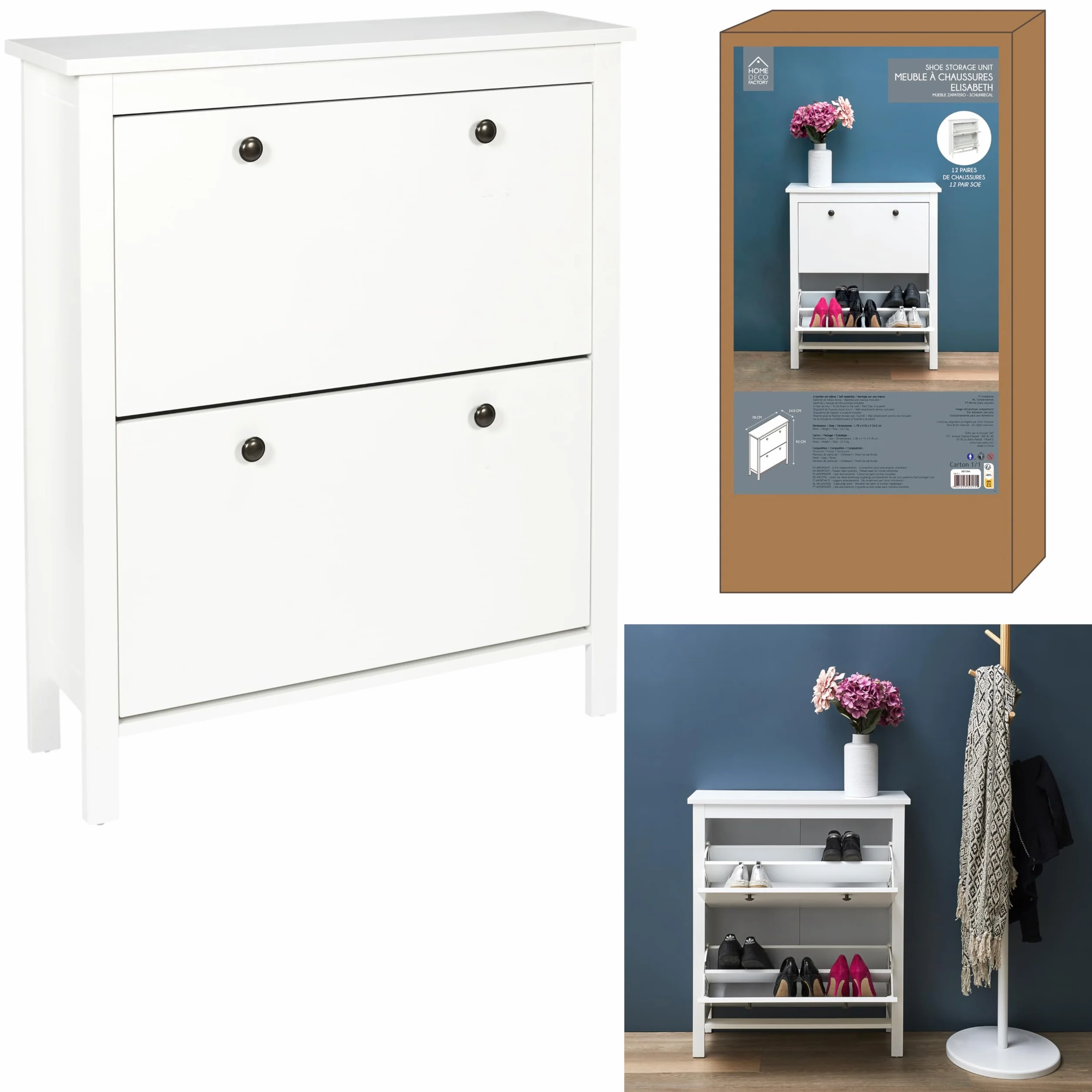 MUEBLE ZAPATERO 2 PUERTAS