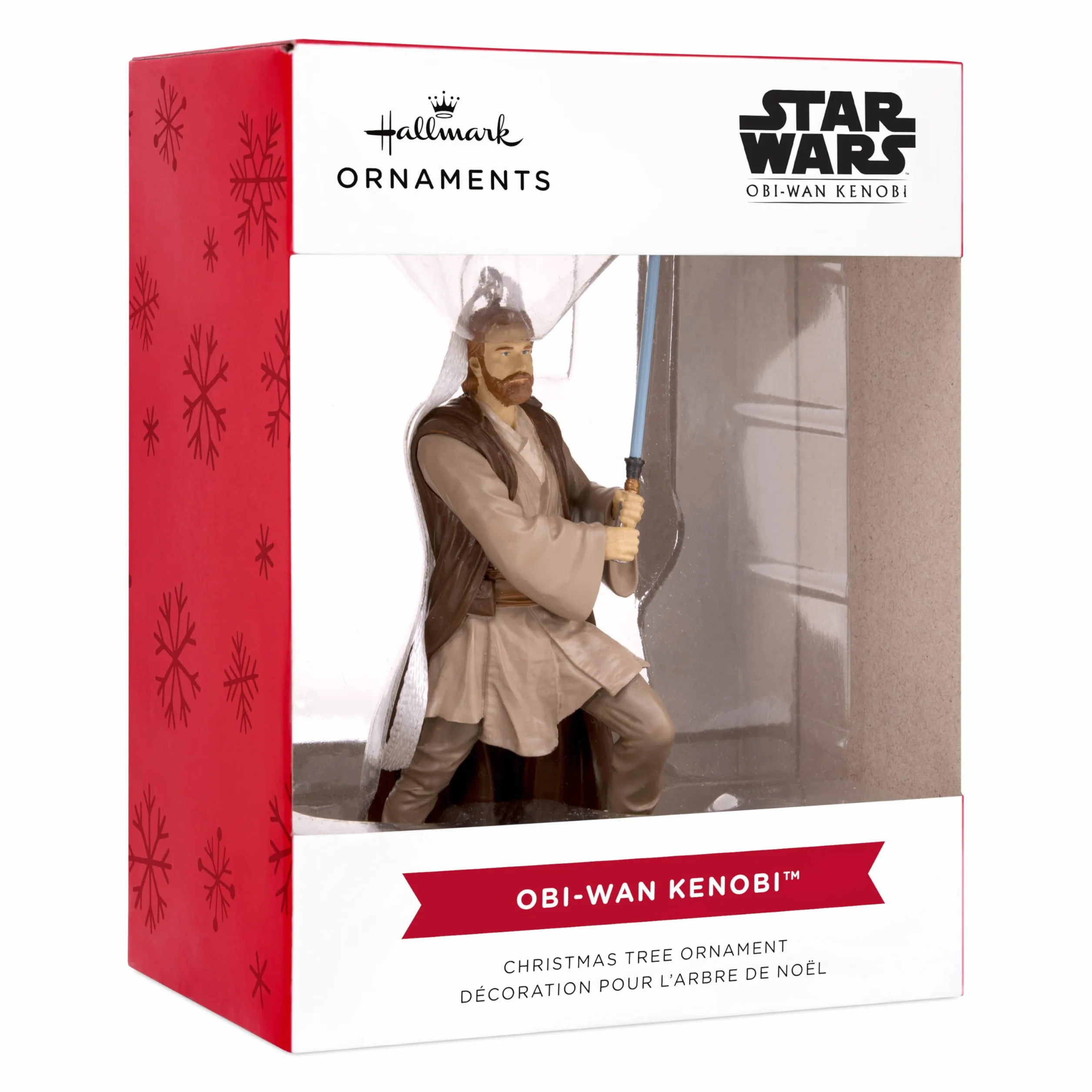 Hallmark Gwiezdne Wojny Obi-Wan Kenobi wisząca ozdoba, dekoracja choinki z żywicy, wisząca ozdoba bożonarodzeniowa, prezenty na Boże Narodzenie