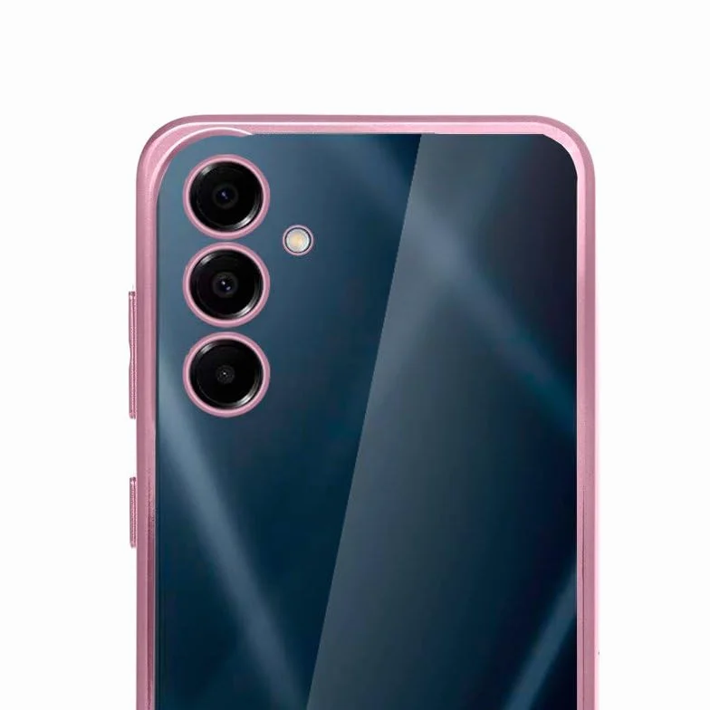 Etui Cool do Samsung A165 Galaxy A16 / A16 5G Metalowa krawędź (różowy)