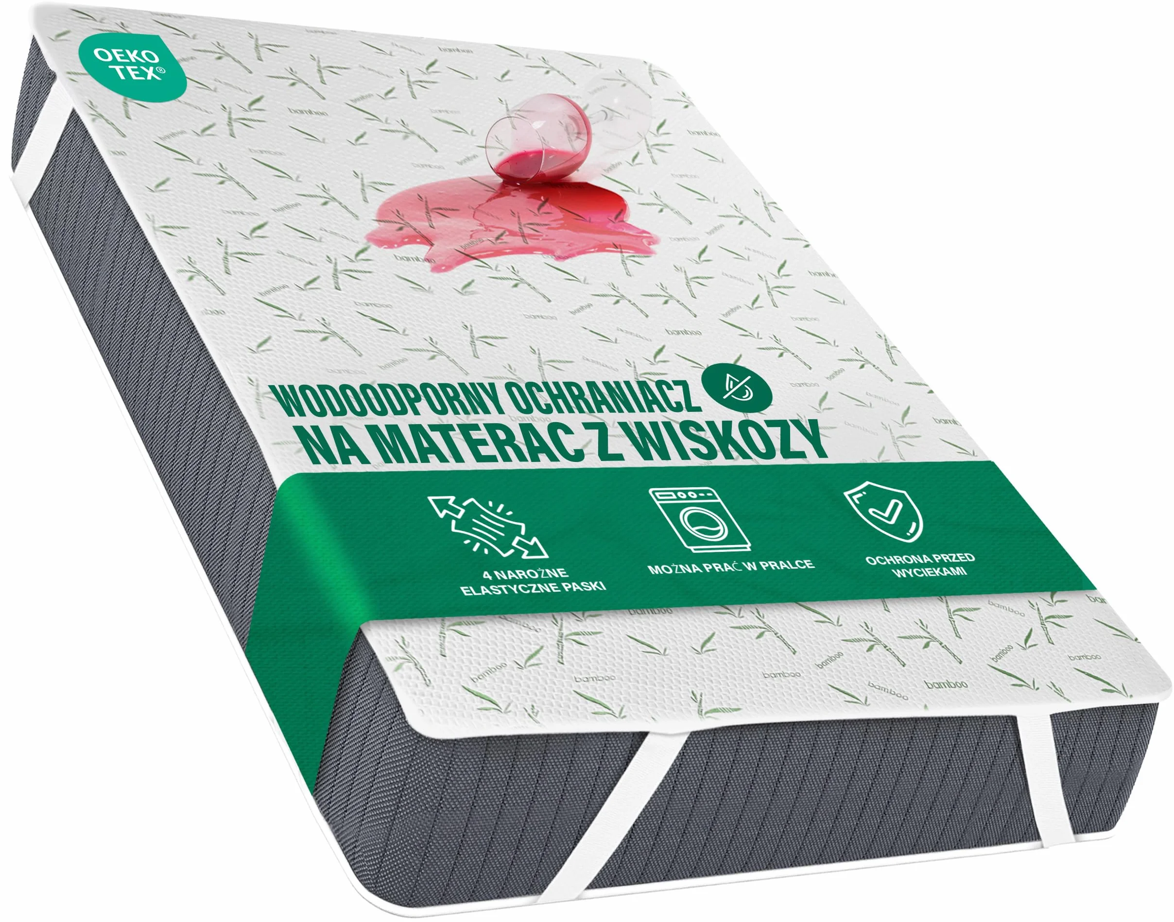Utopia Bedding Wodoodporny Pokrowiec na Materac 140x200 Bambus Wiskoza OEKO-TEX