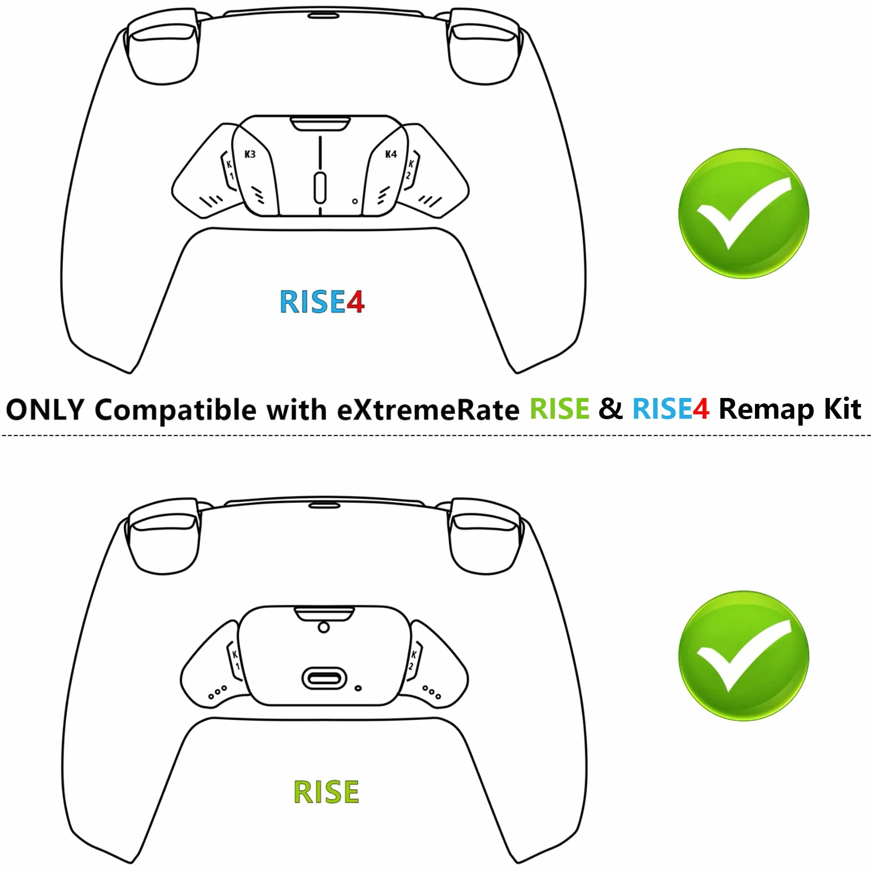 eXtremeRate FPC1 L3R3 Wymiana Taśma Kable dla ps5 Rise & RISE4 Remap Kit - Controller i Inne Akcesoria Rise Nie Są Wliczone W Cenę