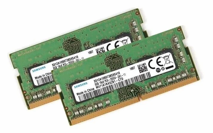 Samsung 16 GB kit 2 x 8 GB DDR4 2666 MHz SODIMM RAM 2X M471A1K43CB1-CTD