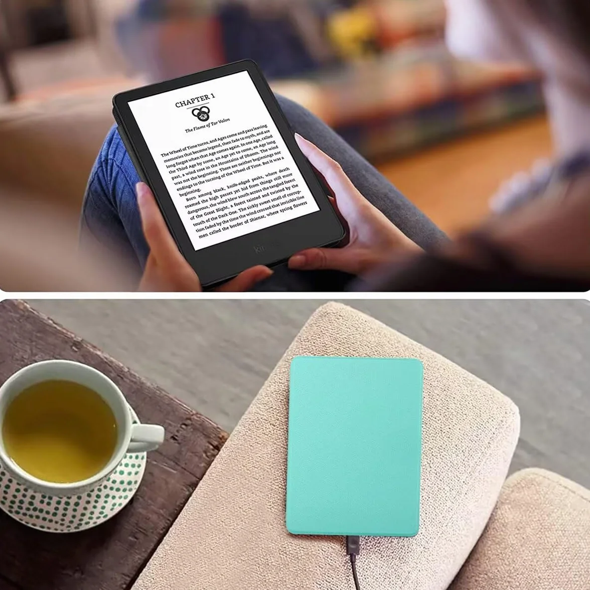 MOKASE Etui Compatible with 6 cal Kindle Paperwhite (Pasuje do Wersji 2012,2013,2015,2016), Numer Modelu: EY21/DP75SDI, Wąski Twardy Pokrowiec Ochronny z Funkcją Inteligent Wake/Sleep, Mint