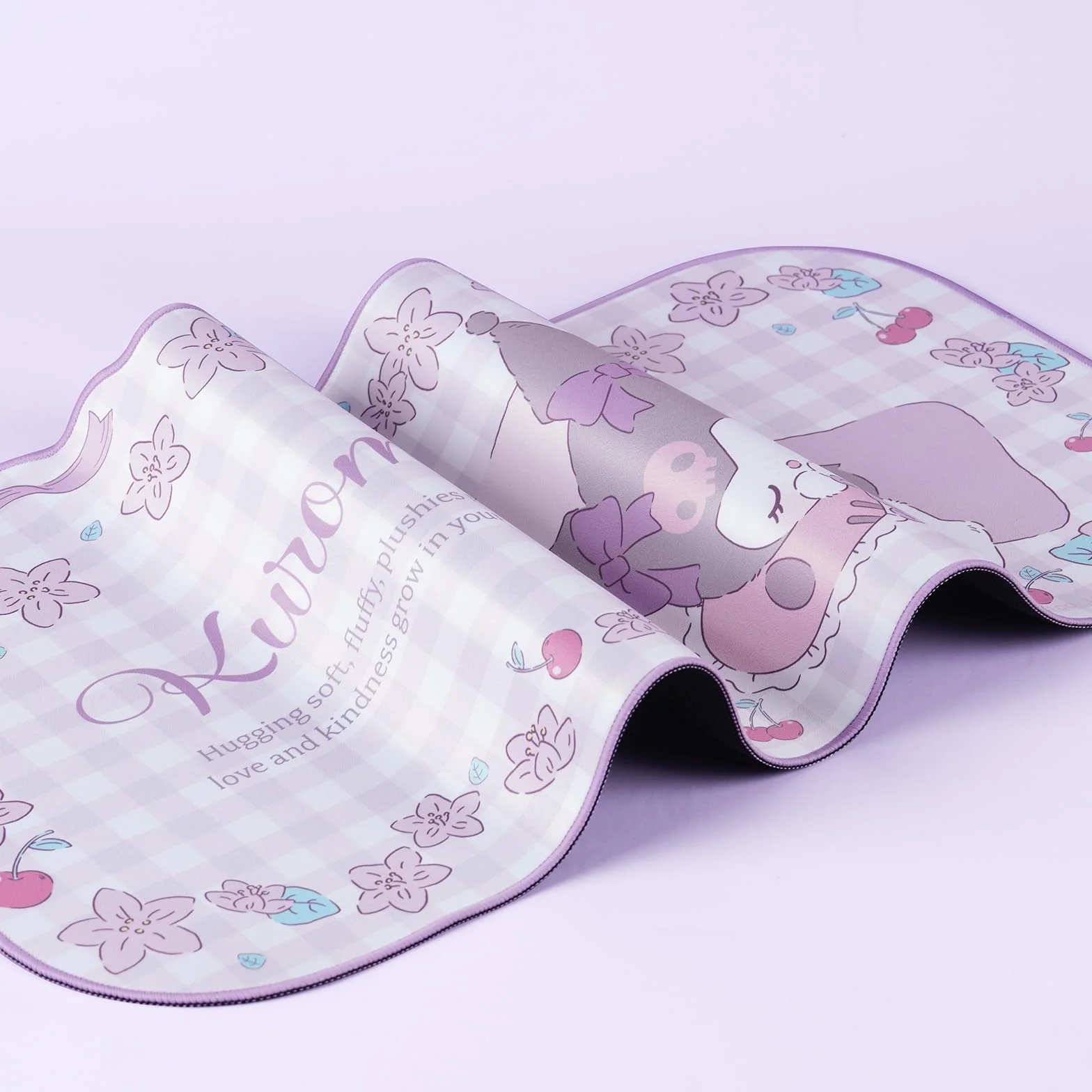 Kuitmor Kawaii Anime Podkładka pod Myszkę, Urocza Gamingowa Mata, Nieślizgający i Wodoodporny blat pod Klawiaturę, Trwała Rozszerzona Mata z Kokardką do Biura i Gier