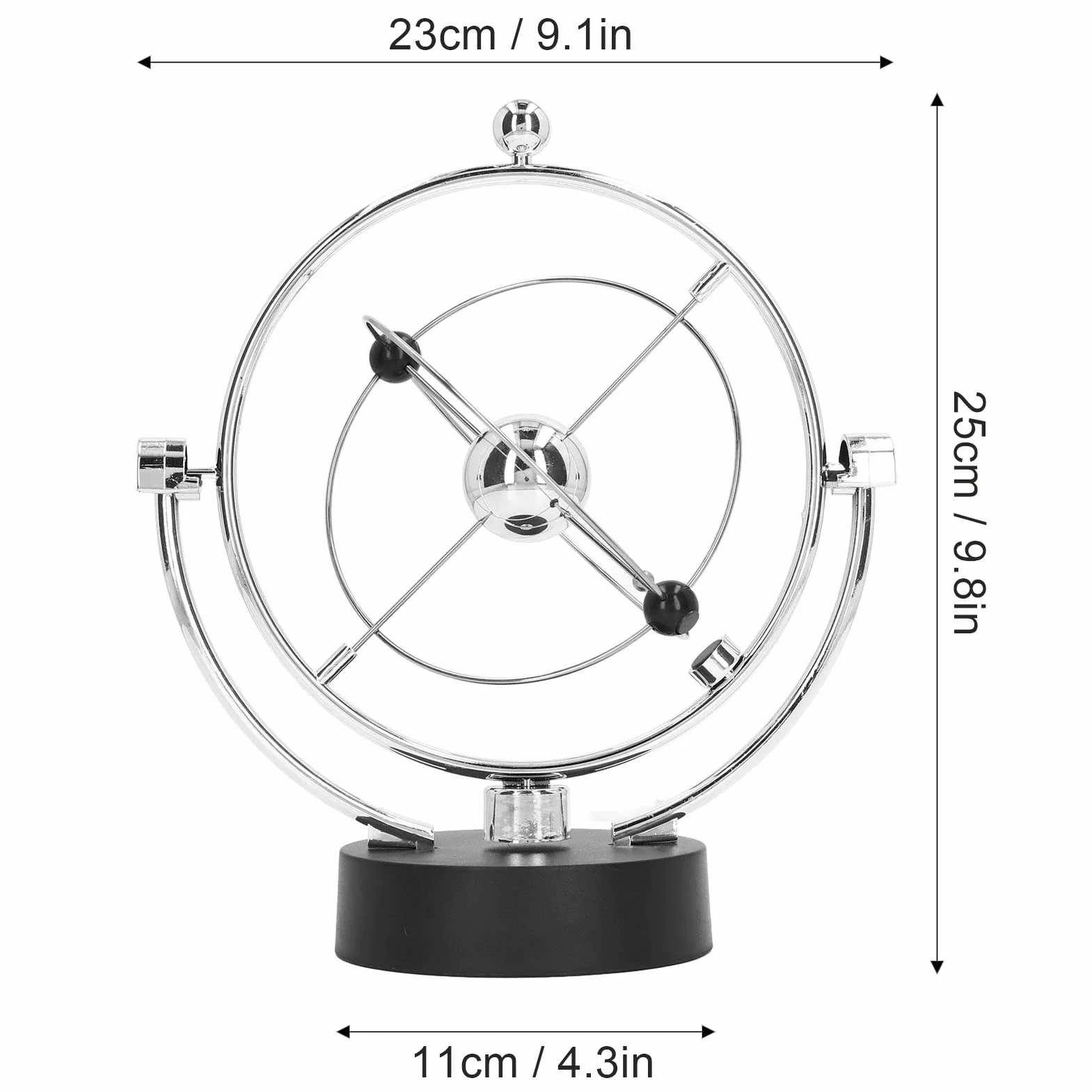 Perpetum Motion Ozdoba, Perpetum Motion Swing Ball Elektroniczny Układ Słoneczny Magnetyczna Huśtawka Energia Orbita Ozdoba na Biurko