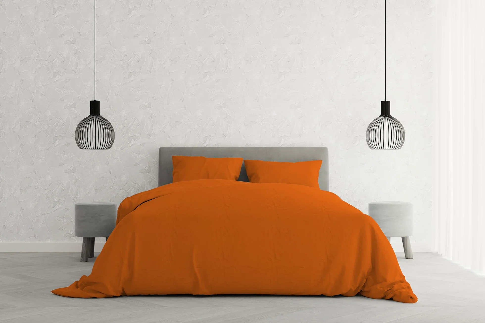 Italian Bed Linen poszewka na kołdrę, pomarańczowa, 100% mikrofibra