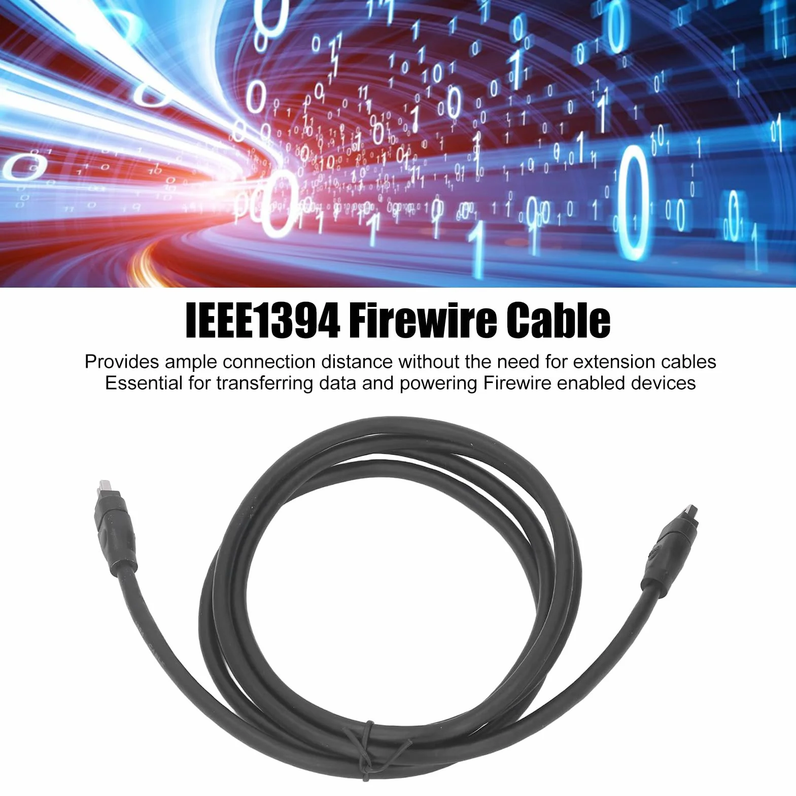 4-pinowy Męski na 4-pinowy Męski Kabel Firewire DV IEEE1394, 5,9FT IEEE1394 Firewire, Kabel Fire Wire 4-pinowy na 4-pinowy Męski na Męski Kabel DV, 4-pinowy Męski na 4-pinowy