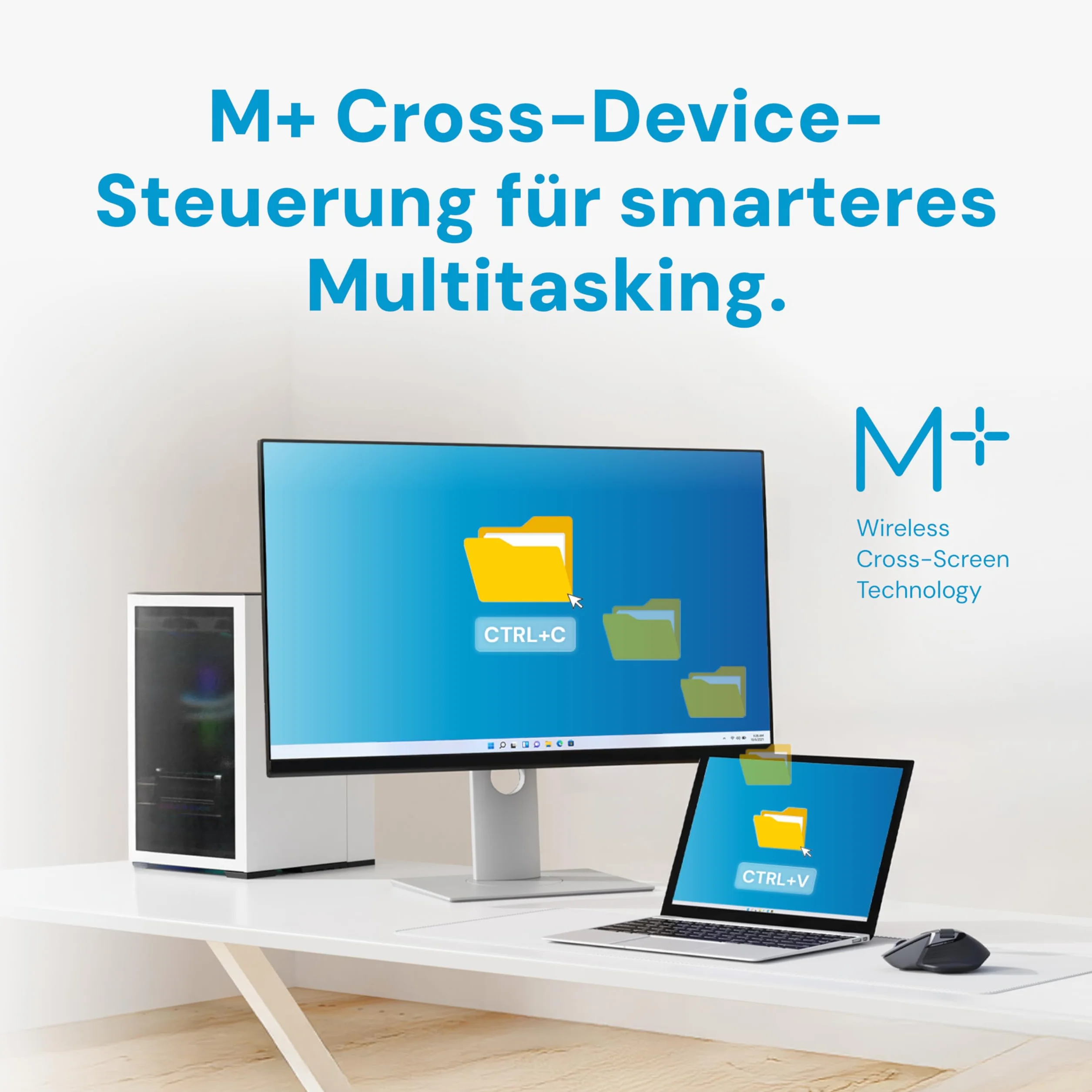Rapoo MT760L mysz bezprzewodowa 4000 DPI, przyjazny dla środowiska, akumulator do ponownego ładowania, ergonomiczny, PC i Mac, szaro-czarna