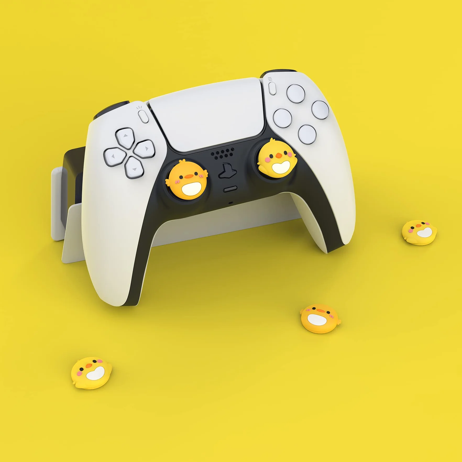 PlayVital 4PCS Thumb Grip Caps do ps5 Controller Nakładki na kciuk do ps4,Analogowa Osłona Sztyftu kompatybilny z Xbox Series X/S,Uchwytami na Kciuki do Switch Pro-Papuga&Pisklę