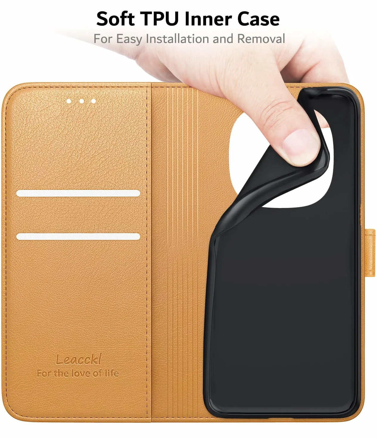 Etui do Xiaomi Redmi Note 15 Pro Plus/Pro+ 5G / Poco M8 Pro 5G (nie dla Redmi Note 15 Pro), Premium PU Leather Wallet Case [Magnetic Snap] [Funkcja stojaka], khaki