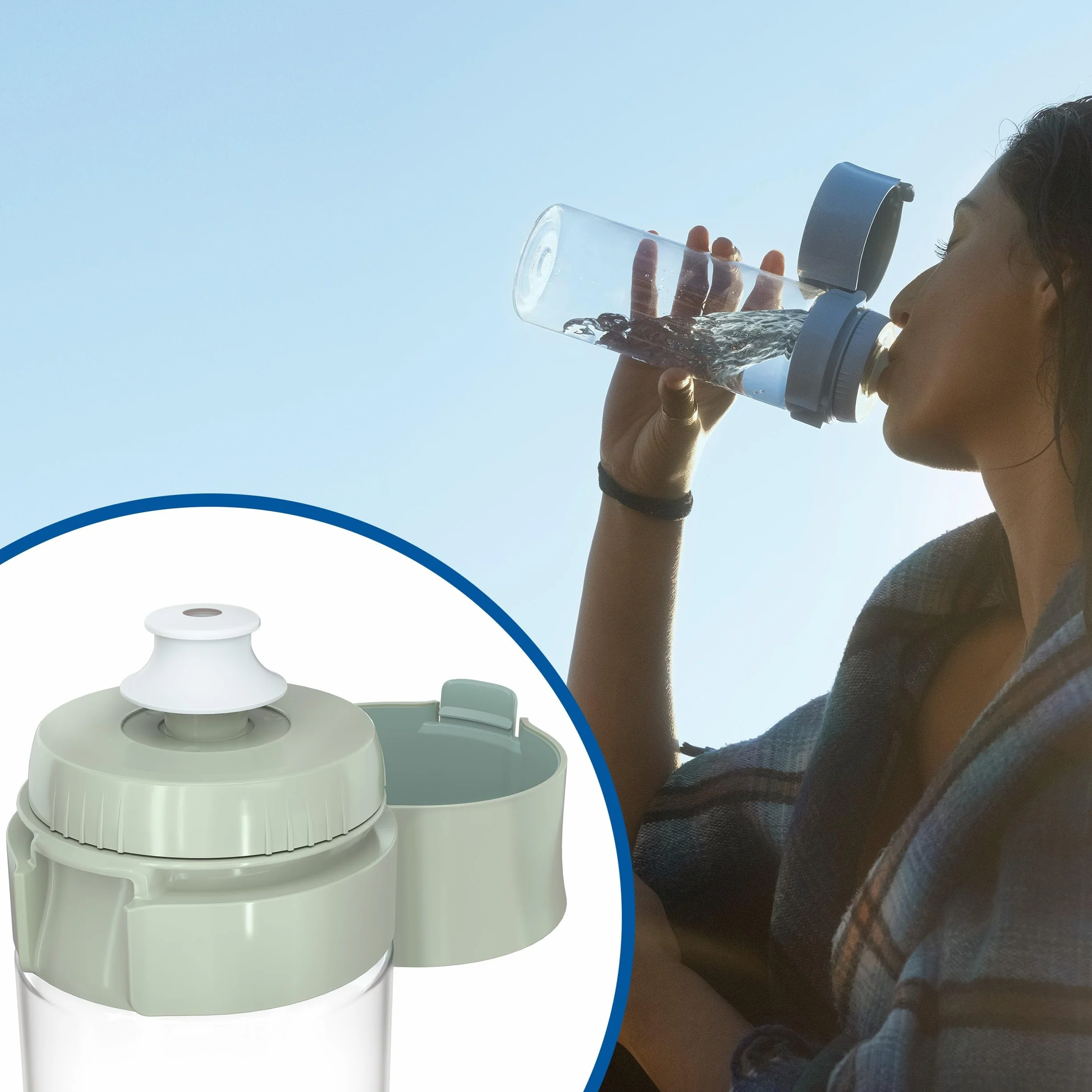 Brita Butelka z Filtrem 600 ml Tworzywo Sztuczne Zielony