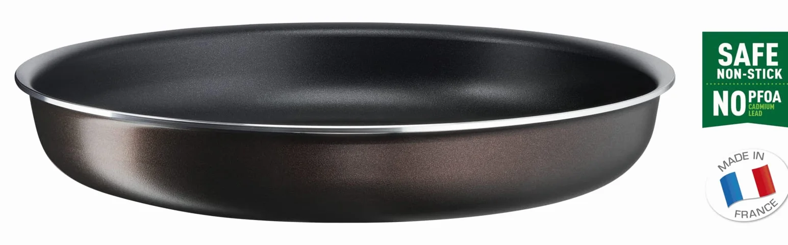Tefal Ingenio Easy Plus Zestaw 2 Patelni, Aluminium Z Powłoką Nieprzywierającą, Czarny, 24/28 cm