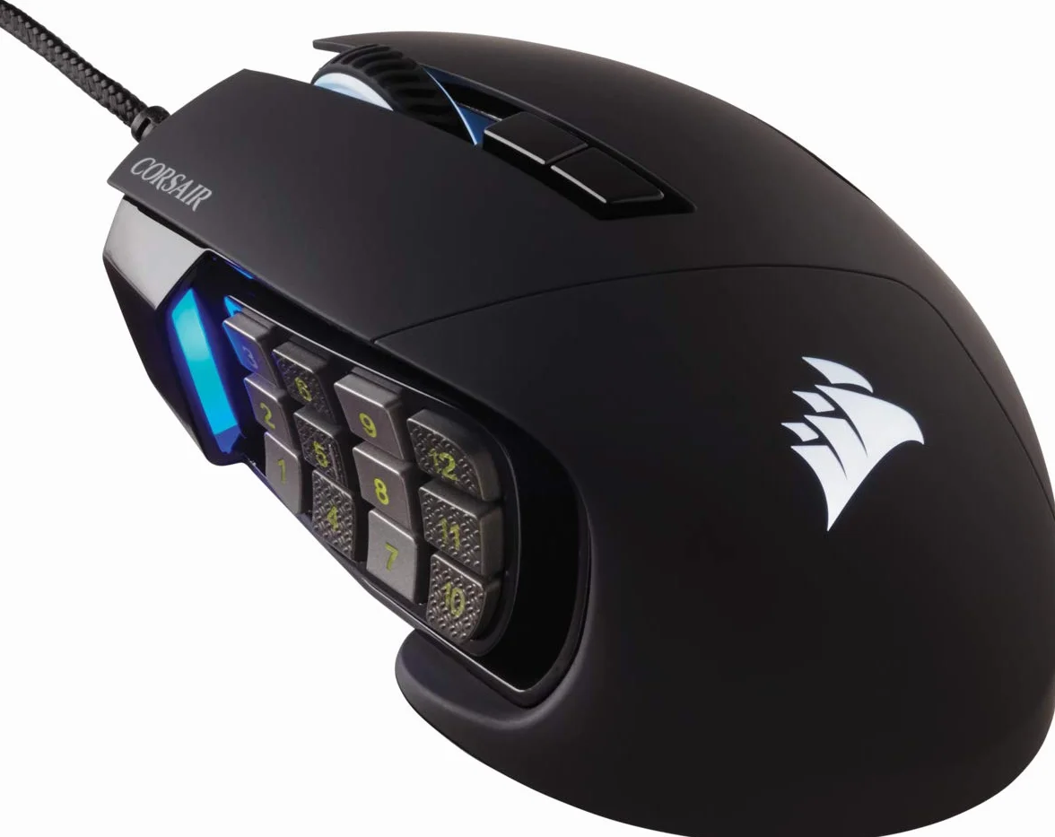 CORSAIR SCIMITAR RGB ELITE Mysz gamingowa - 18 000 DPI - czarna (CH-9304211-EU)