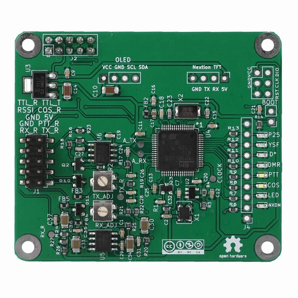 Moduł przekaźnika, moduł przekaźnika Open Source ASHATA MMDVM DMR Repeater, cyfrowy modem głosowy w wielomodowej płytce rozszerzającej z kablem Moto do