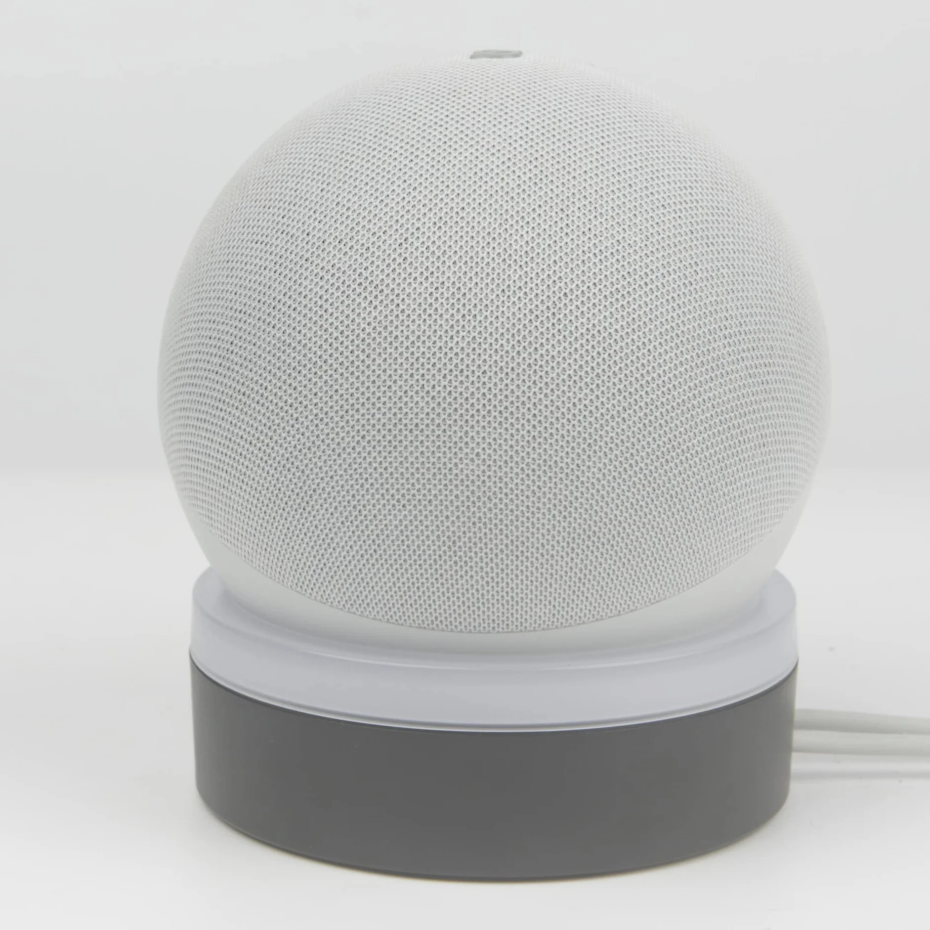 Do Alexa Echo Dot 4 luminescency uchwyt stojak na biurko, bez konieczności użycia śrub, akcesoria do głośników (Alexa Echo Dot 4, biały) WL808