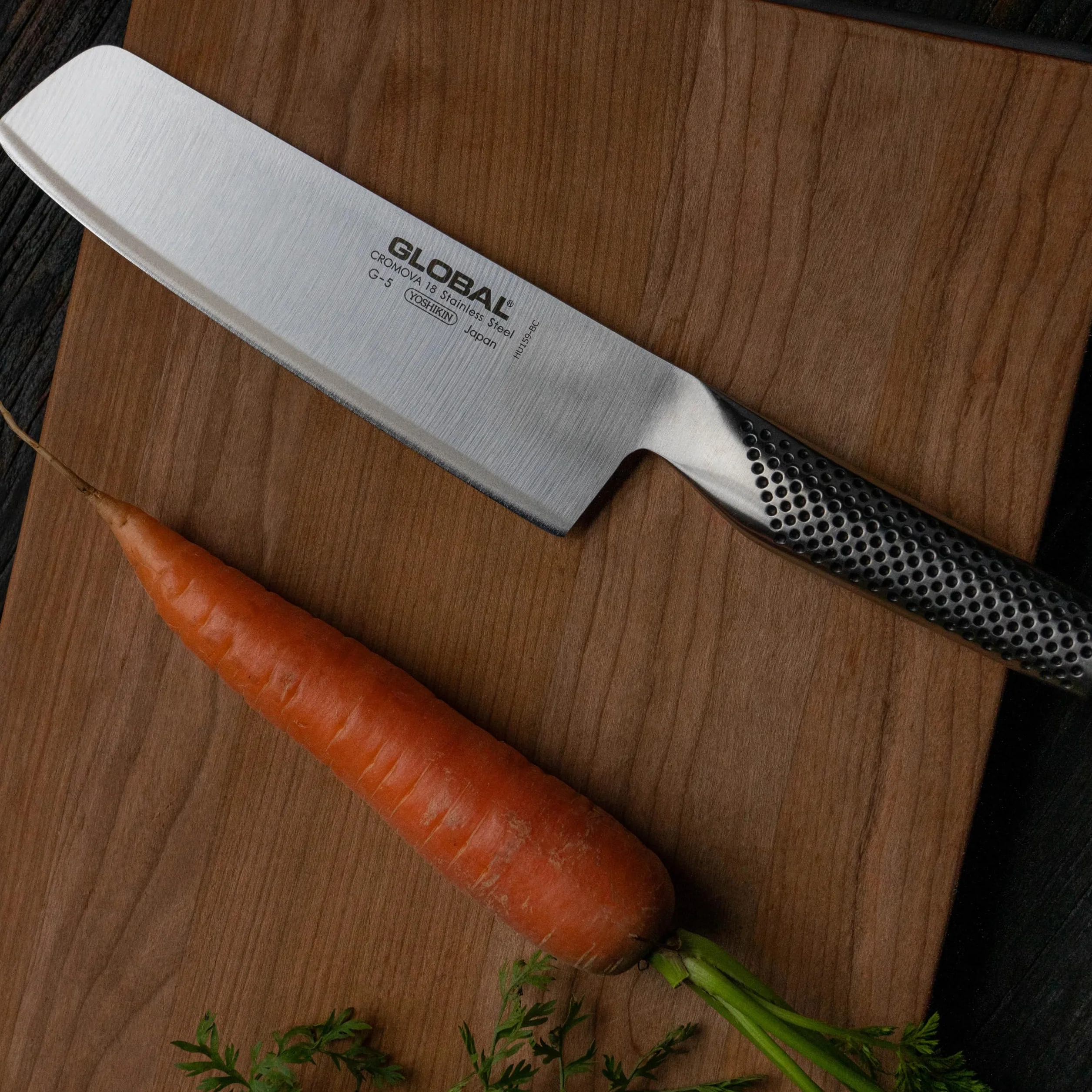 Global G-5 stal szlachetna G5 szop do warzyw, 18 cm długości, srebrny