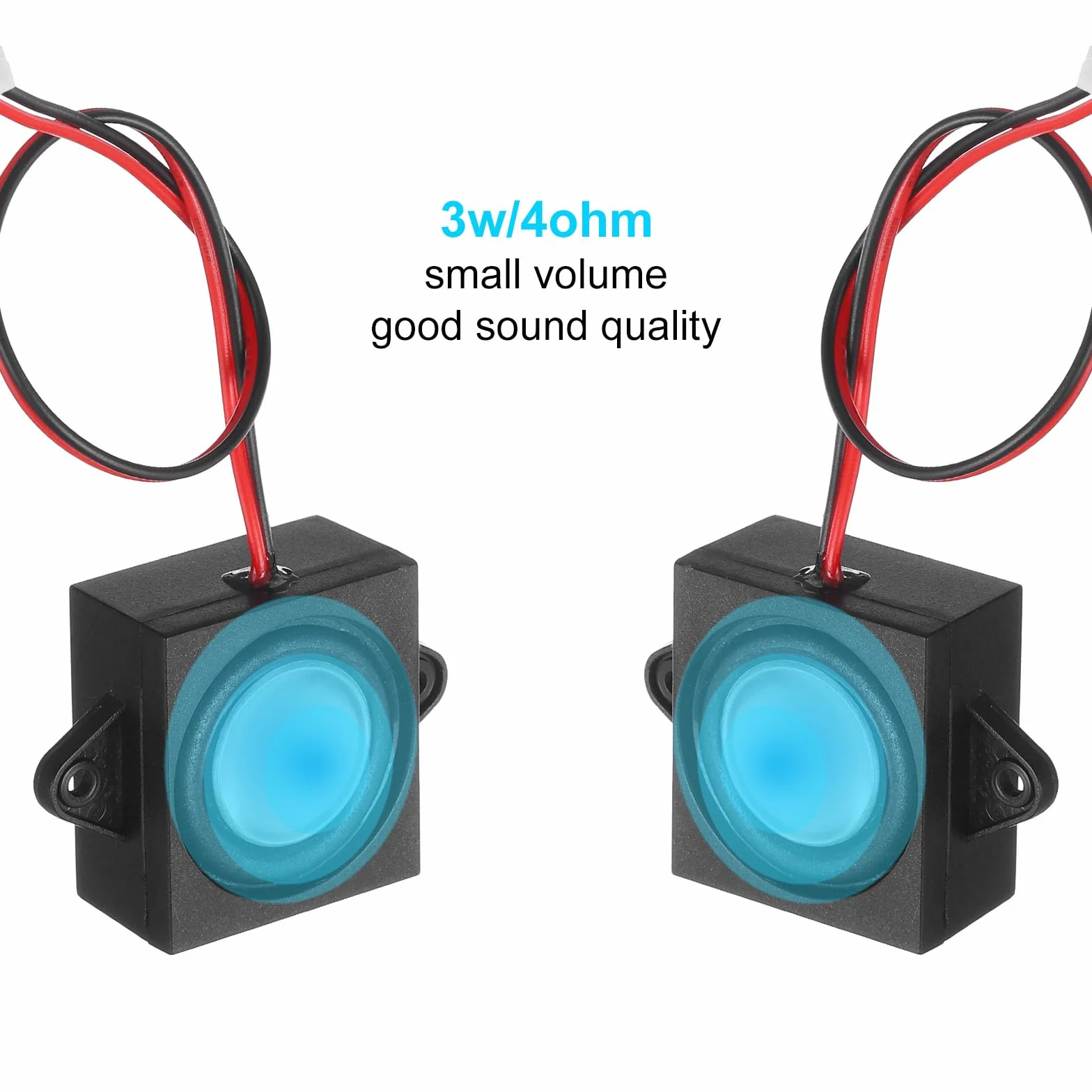 QUARKZMAN 1 szt. Głośnik 3 W 4 Ohm Mini Głośnik Micro Głośnik z JST-PH2.0 Interfejs do małych projektów elektronicznych reklamowych maszyn monitora LCD TV