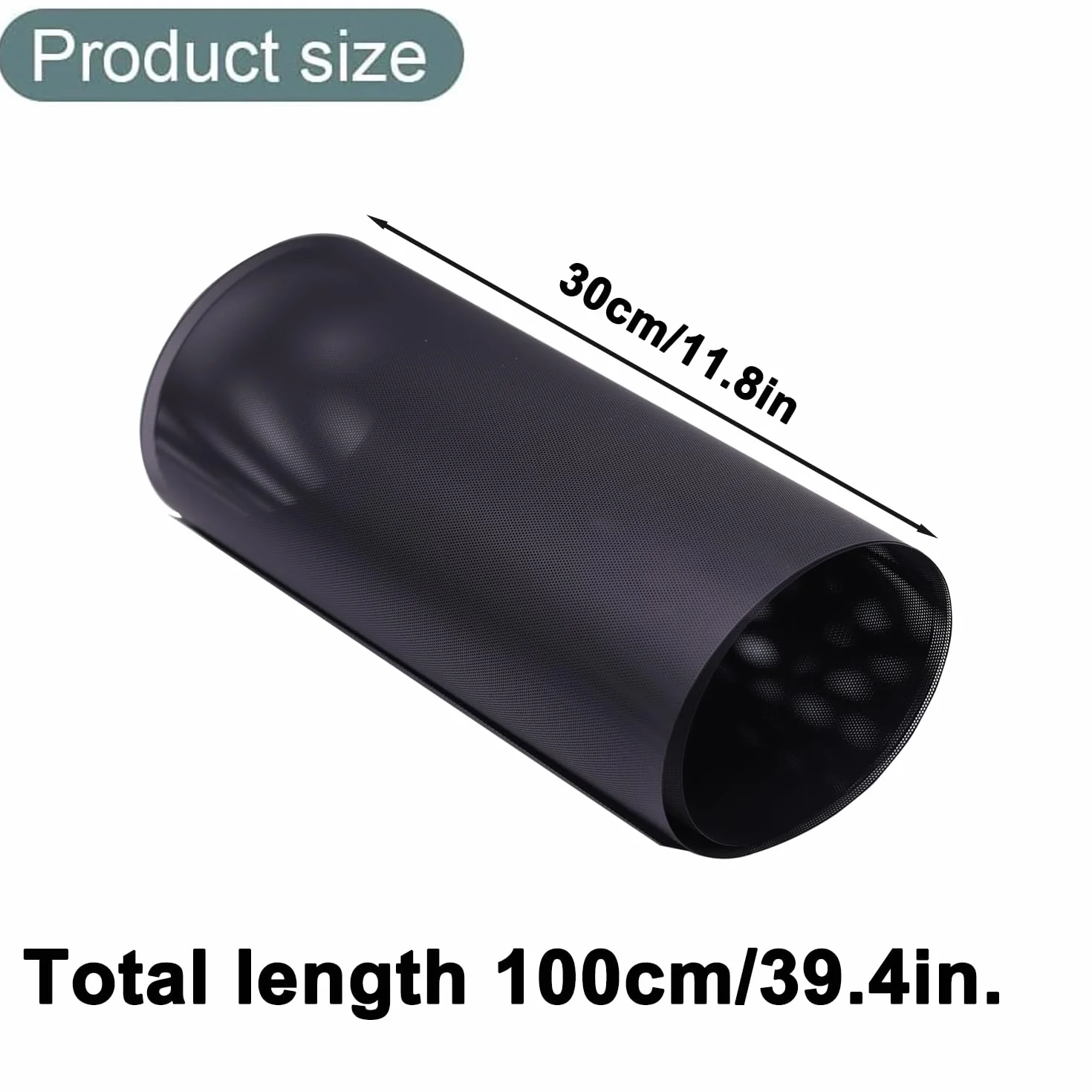 Filtr przeciwpyłowy, osłona wentylatora PC, 30 x 100 cm, wentylator PC, filtr przeciwpyłowy, osłona przeciwpyłowa, obudowa komputera, czarna