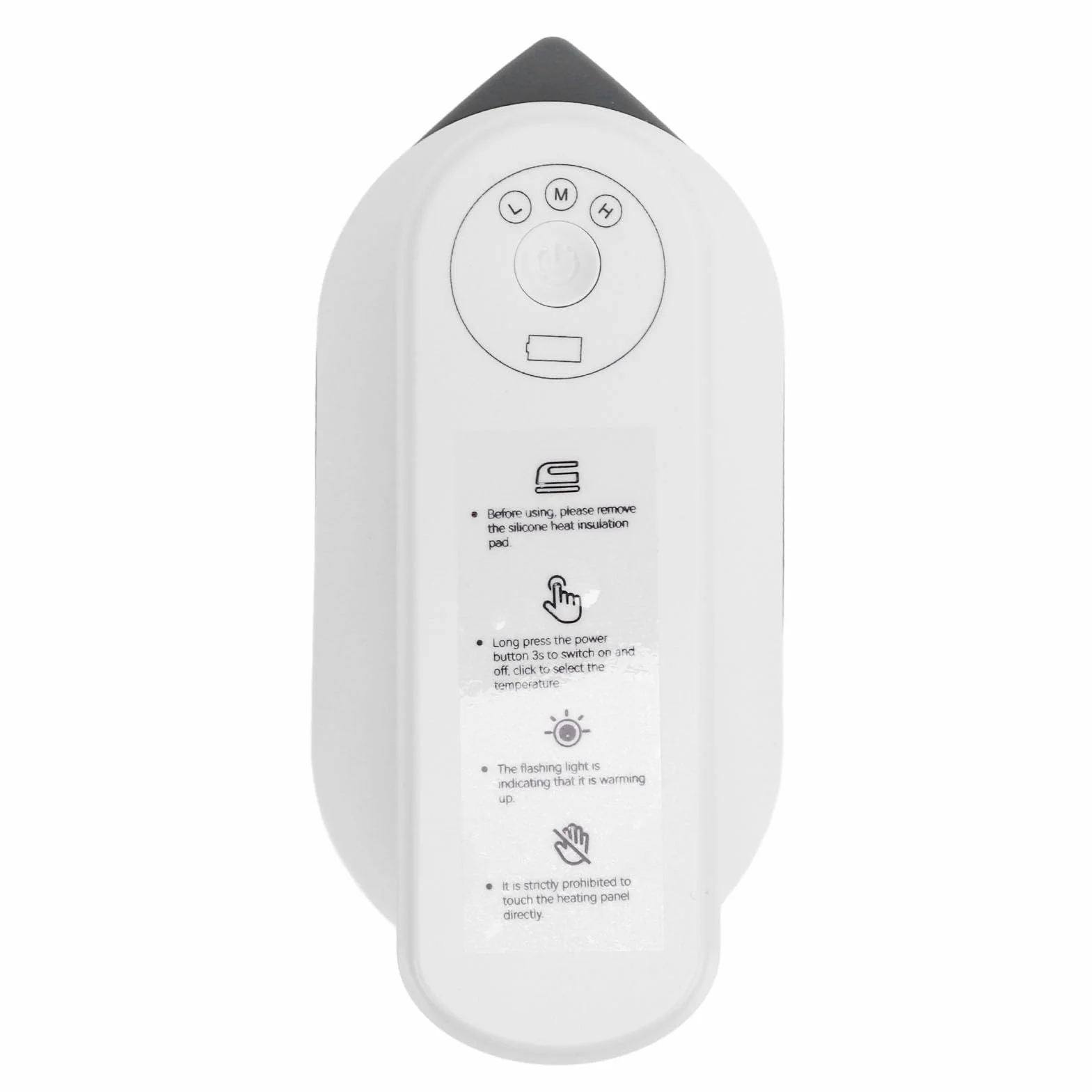 Bezprzewodowe Mini żelazko z baterią 5000 mAh, Przenośne żelazko Podróżne 180-stopniowe