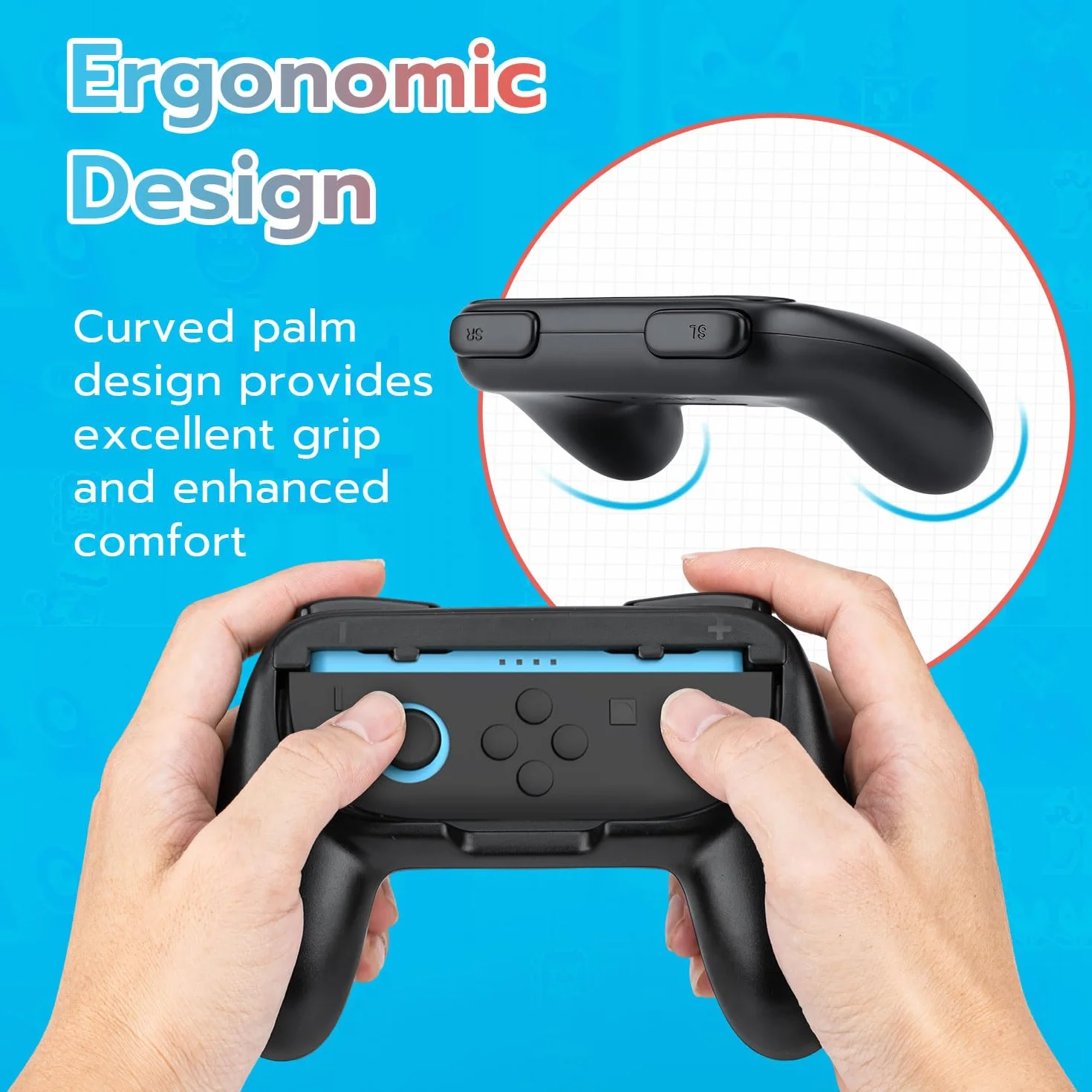 Mcbazel 2 Sztuki Uchwytów dla NS Switch 2 JoyCon Controllers