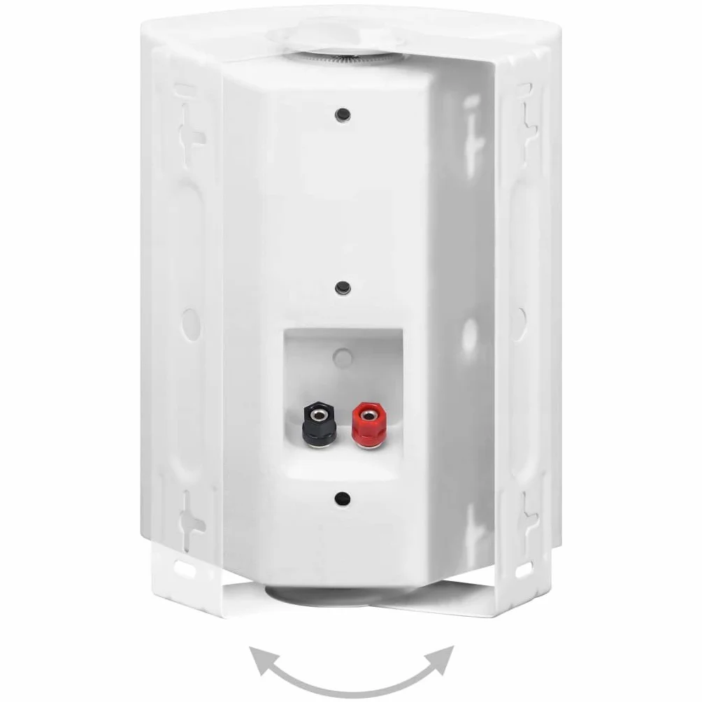 vidaXL Głośniki stereo do montażu na ścianie, 2 szt., białe, 100 W