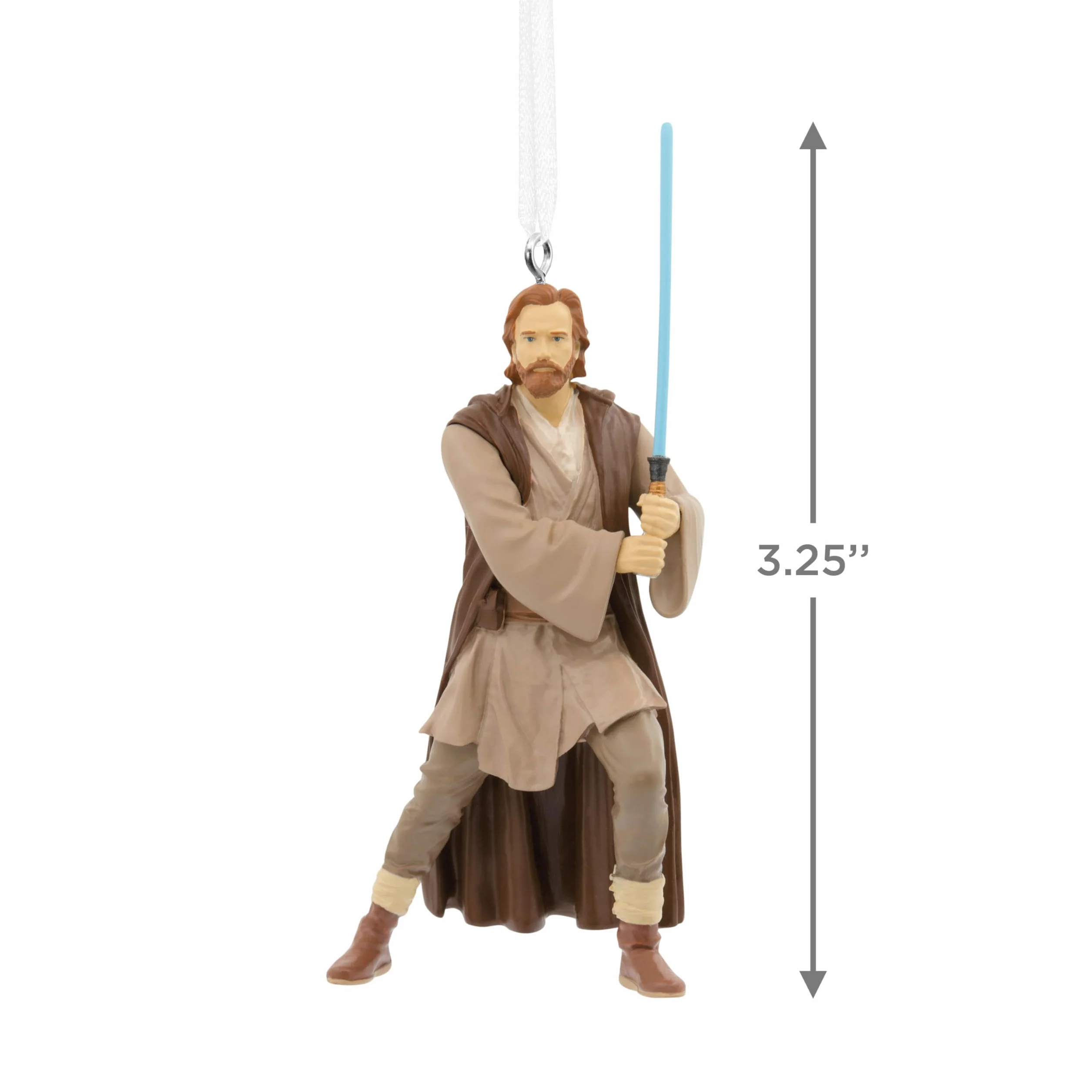 Hallmark Gwiezdne Wojny Obi-Wan Kenobi wisząca ozdoba, dekoracja choinki z żywicy, wisząca ozdoba bożonarodzeniowa, prezenty na Boże Narodzenie