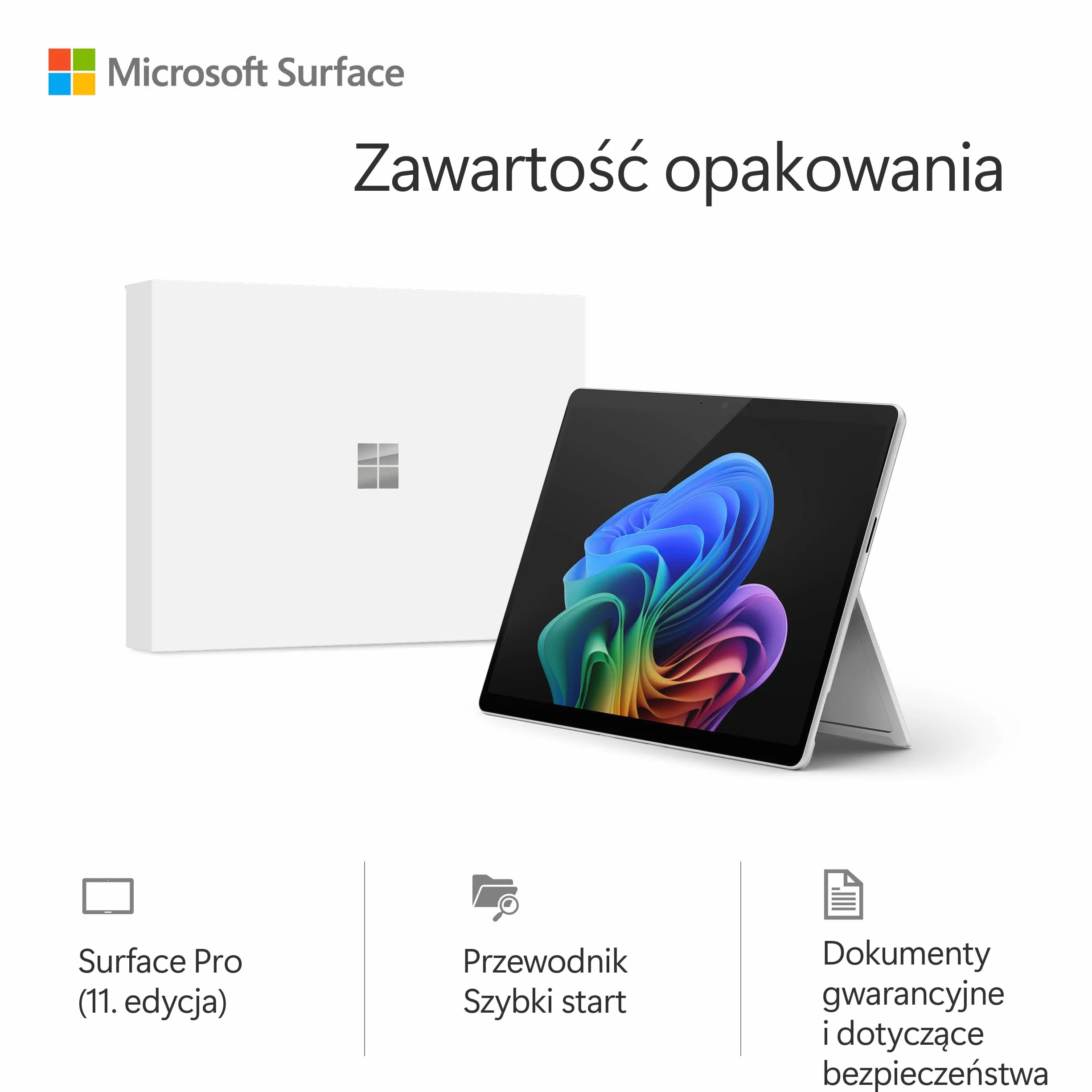 Microsoft Surface Pro (bez zasilacza) | Copilot+ PC | 13-calowy ekran dotykowy OLED | Snapdragon® X Elite (12 rdzeni) | 16 GB RAM | 512 GB SSD | najnowszy model, 11. edycja | platyna