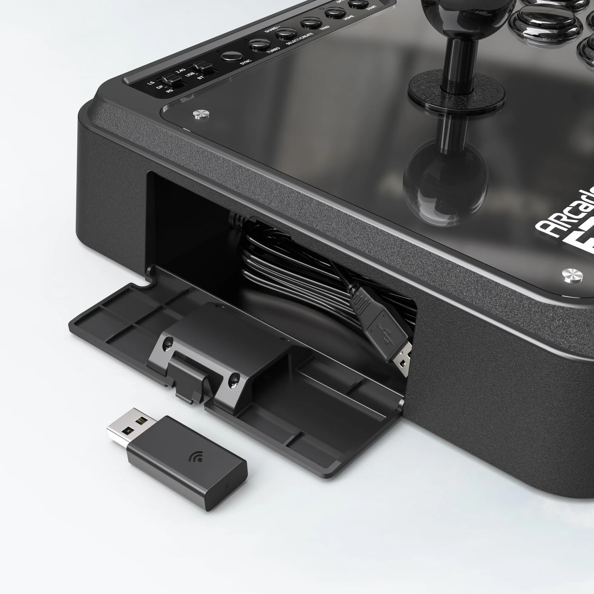 MAYFLASH Arcade Stick F700 for PS5, PS4, Switch, Windows, Apple, Android and more. Fight Stick Support Wireless Bluetooth, 2.4G Receiver and Wired Connection