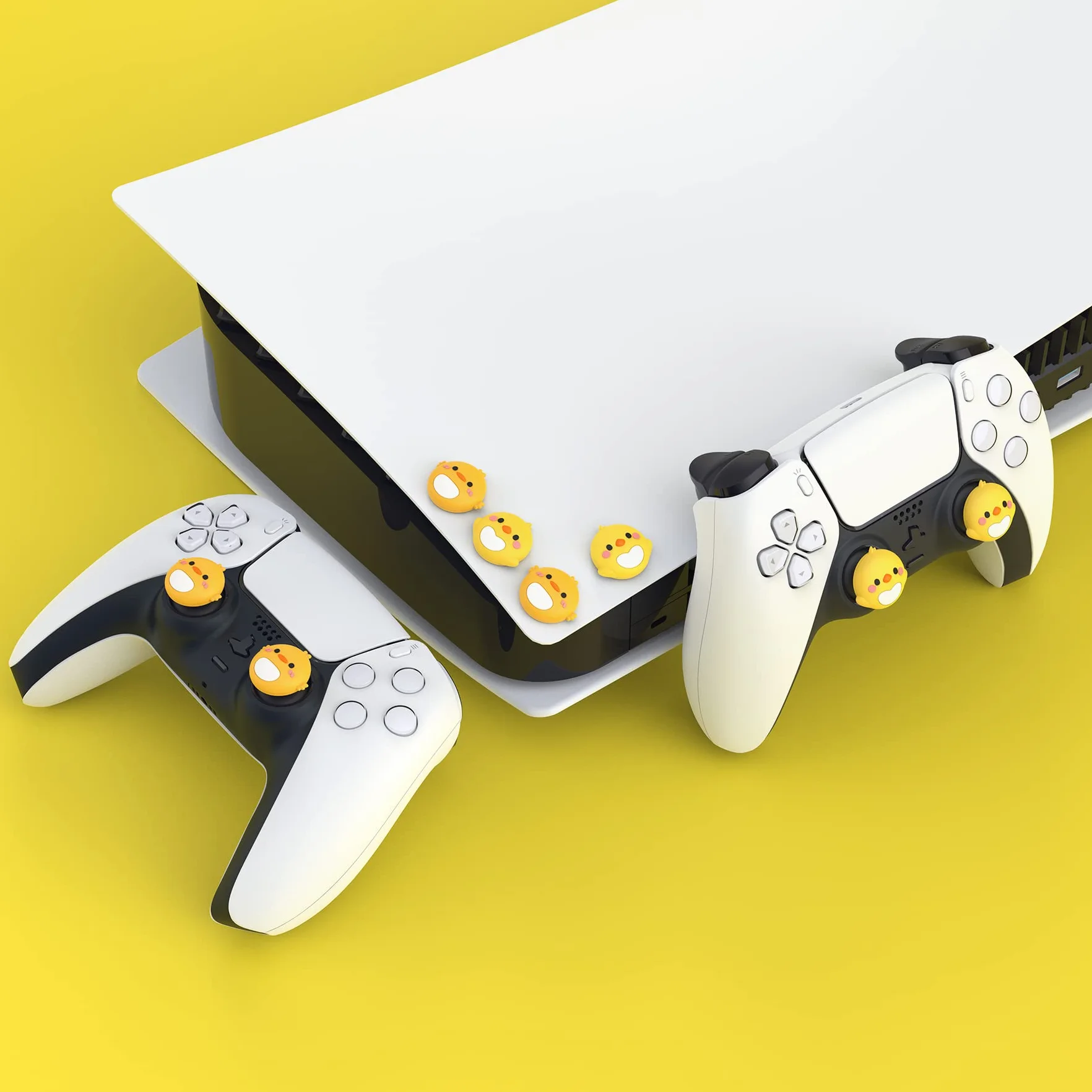 PlayVital 4PCS Thumb Grip Caps do ps5 Controller Nakładki na kciuk do ps4,Analogowa Osłona Sztyftu kompatybilny z Xbox Series X/S,Uchwytami na Kciuki do Switch Pro-Papuga&Pisklę