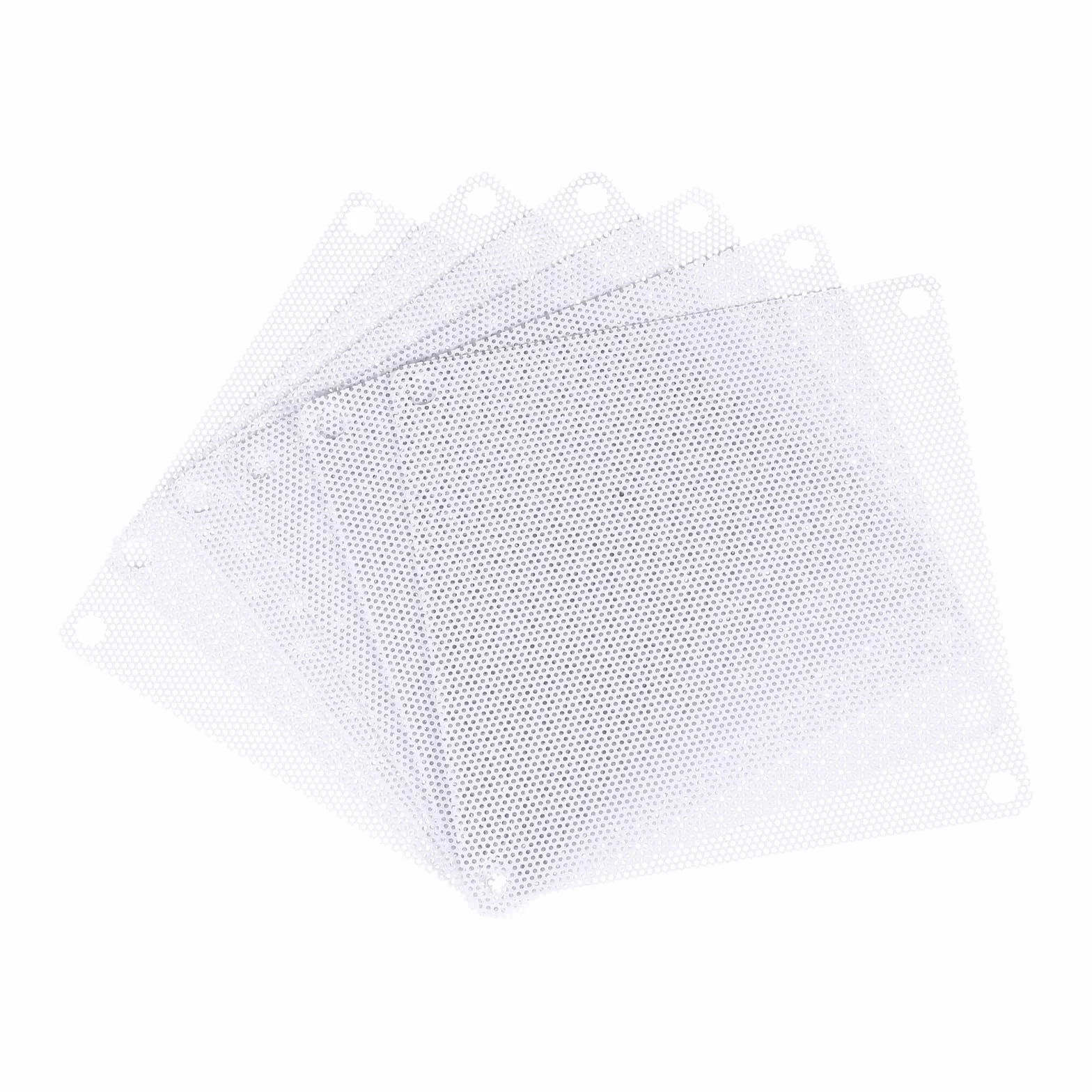 sourcing map 6 sztuk PC filtr przeciwpyłowy, 90 x 90 mm PCW, obudowa komputera, kratka chroniąca przed kurzem do obudowy komputera, głośników, kolor biały