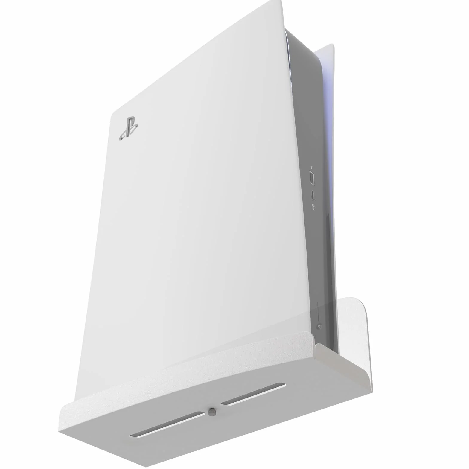 sciuU Uchwyt ścienny kompatybilny z PS5 Playstation 5, 2 mm, super twardy pogrubiony metal, uchwyt stojak, akcesoria do konsoli PS5 Standard Disc / Digital Edition, biały