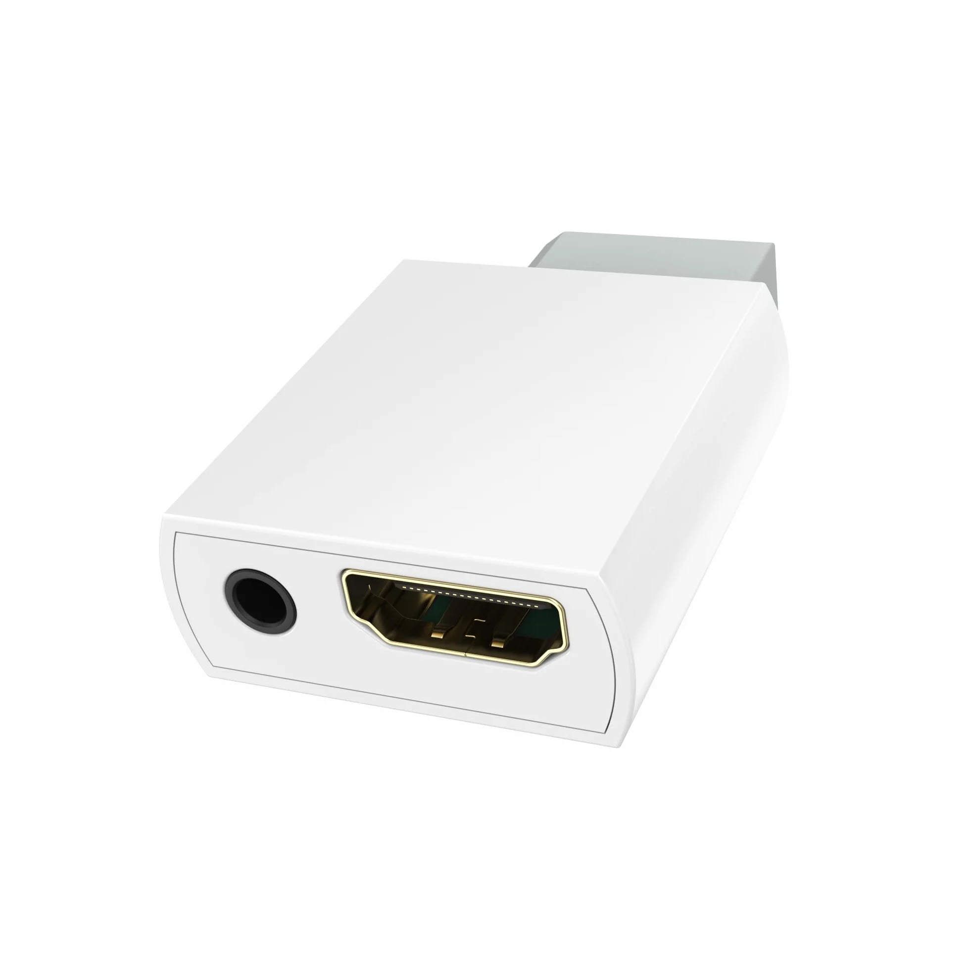 MAYFLASH Konwerter na HDMI 1080P do Full HD, adapter z gniazdem audio 3,5 mm, kompatybilny z Wii i Wii U, HDTV