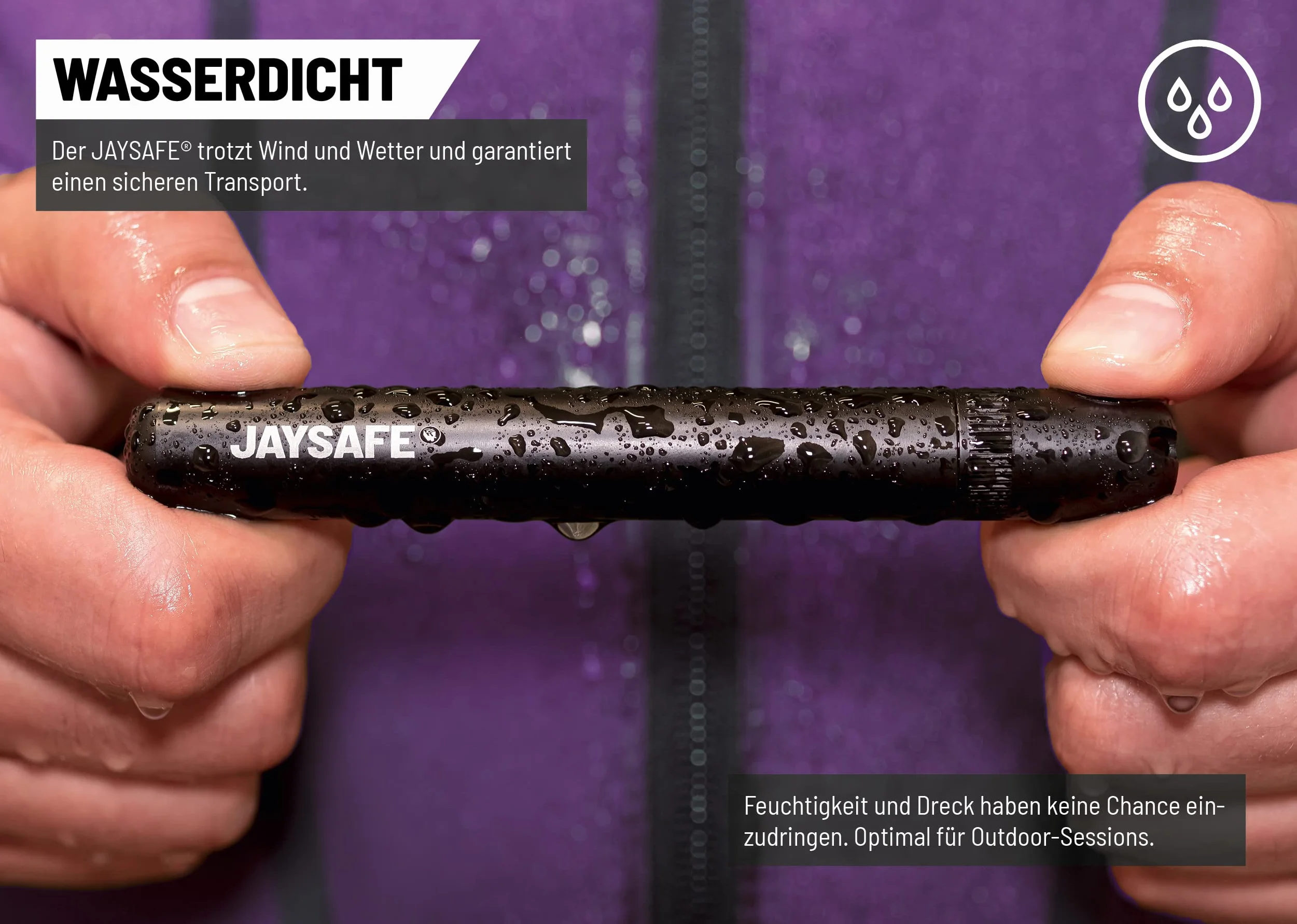 FIRE-FLOW™ JAYSAFE® - Premium Joint Holder Case do wszystkich rozmiarów filtrów, filtr z węglem aktywnym, aluminiowa obudowa, metalowa tuba, bezzapachowa, wodoszczelna, Róża onyks, JAYSAFE