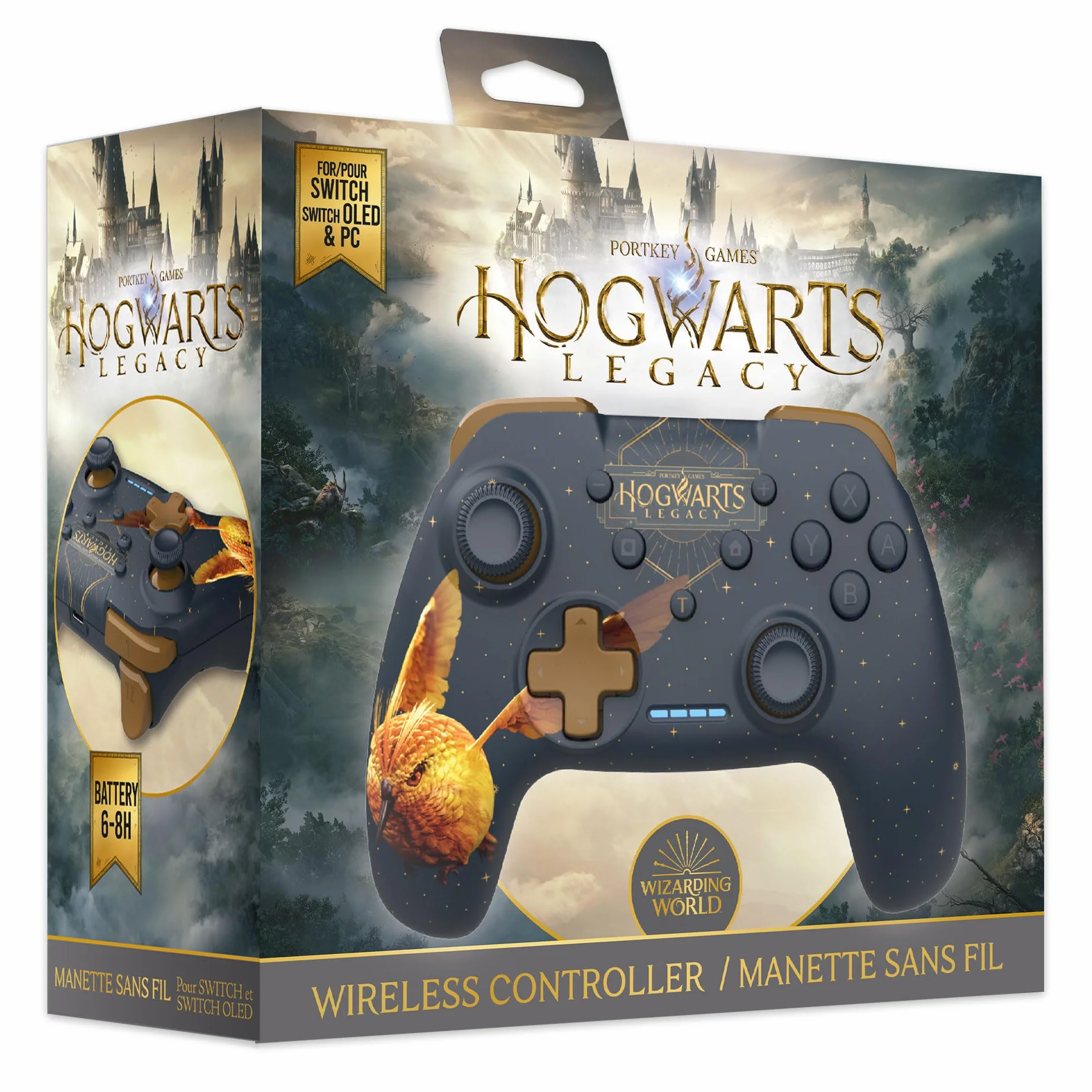 Kontroler bezprzewodowy do przełącznika Hogwarts Legacy Gold