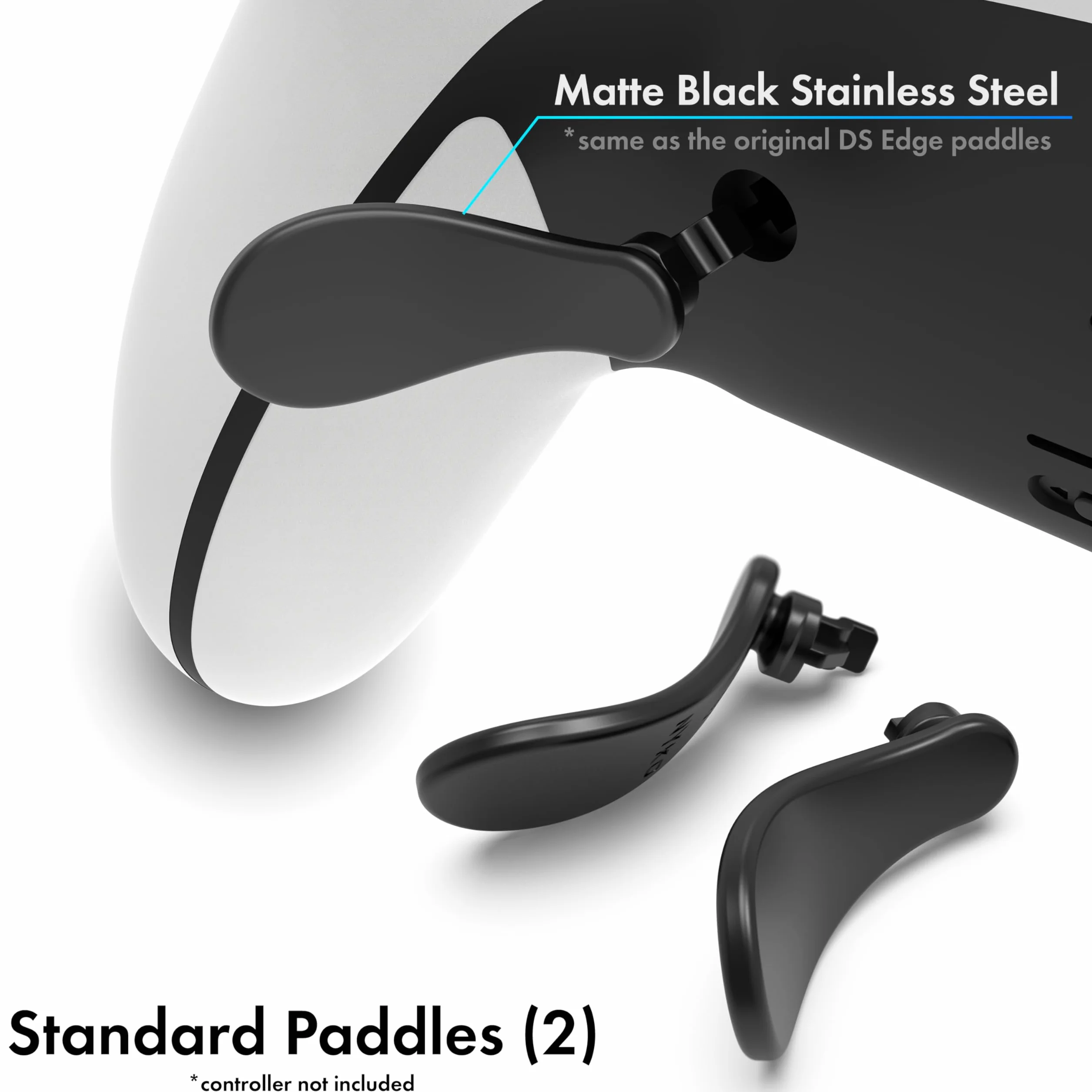 Nyko Edge Paddle metalowy zamiennik tylnego przycisku do kontrolera PS5 Dual Sense Edge 3 zestawy wymiennych wioseł etui do przechowywania