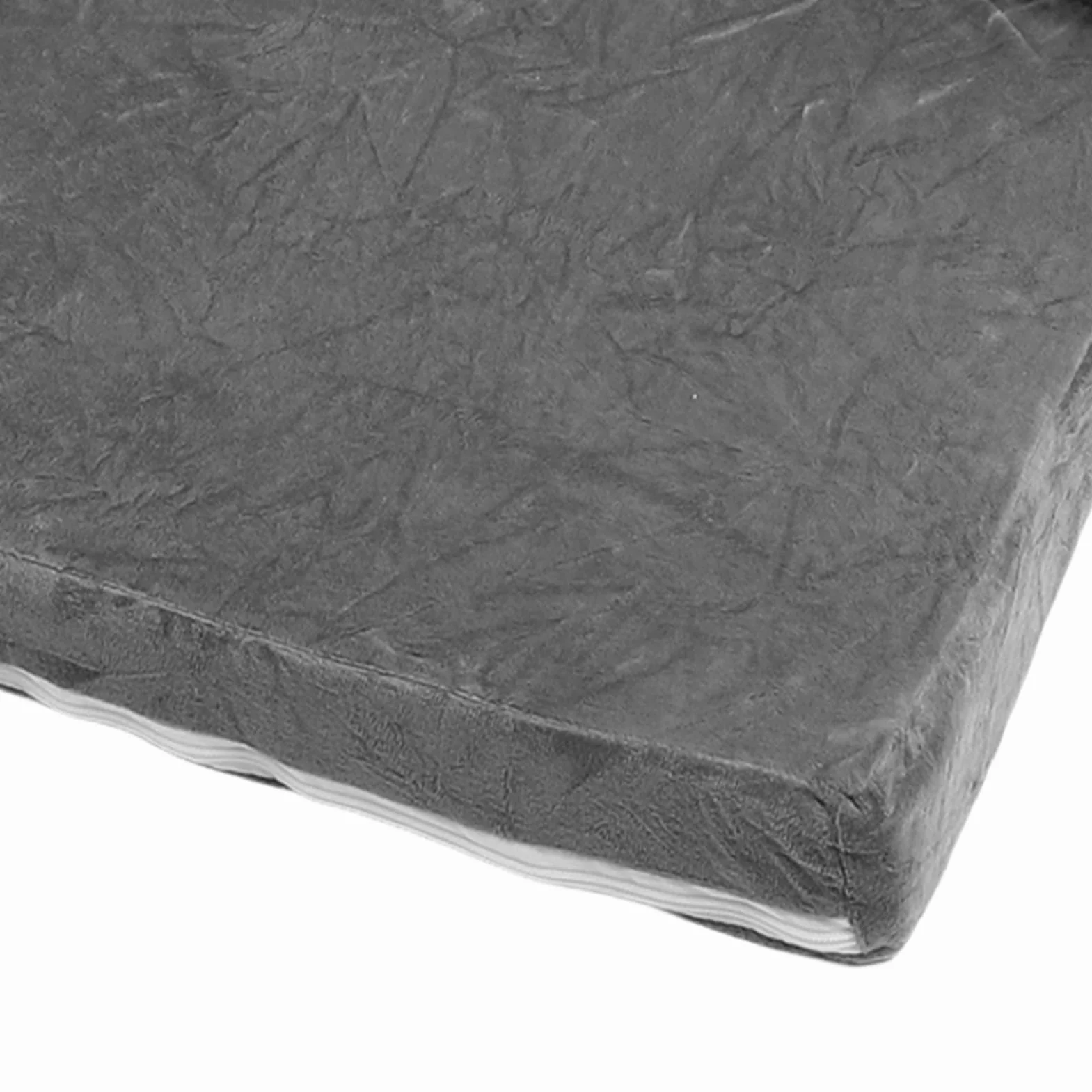 Lekka Rozkładana Sofa dla Dzieci 2 w 1 z otwieraną klapką, Szary Pies, Kanapa z funkcją Spania z Kreskówek do Czytania, Drzemki (2 warstwy)