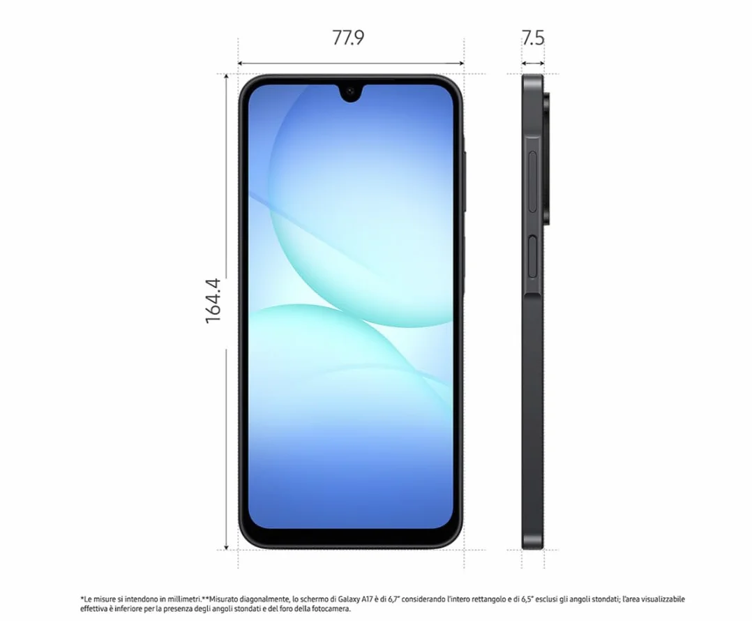 SAMSUNG GALAXY A17 BLACK 6.7" 4GB/128GB