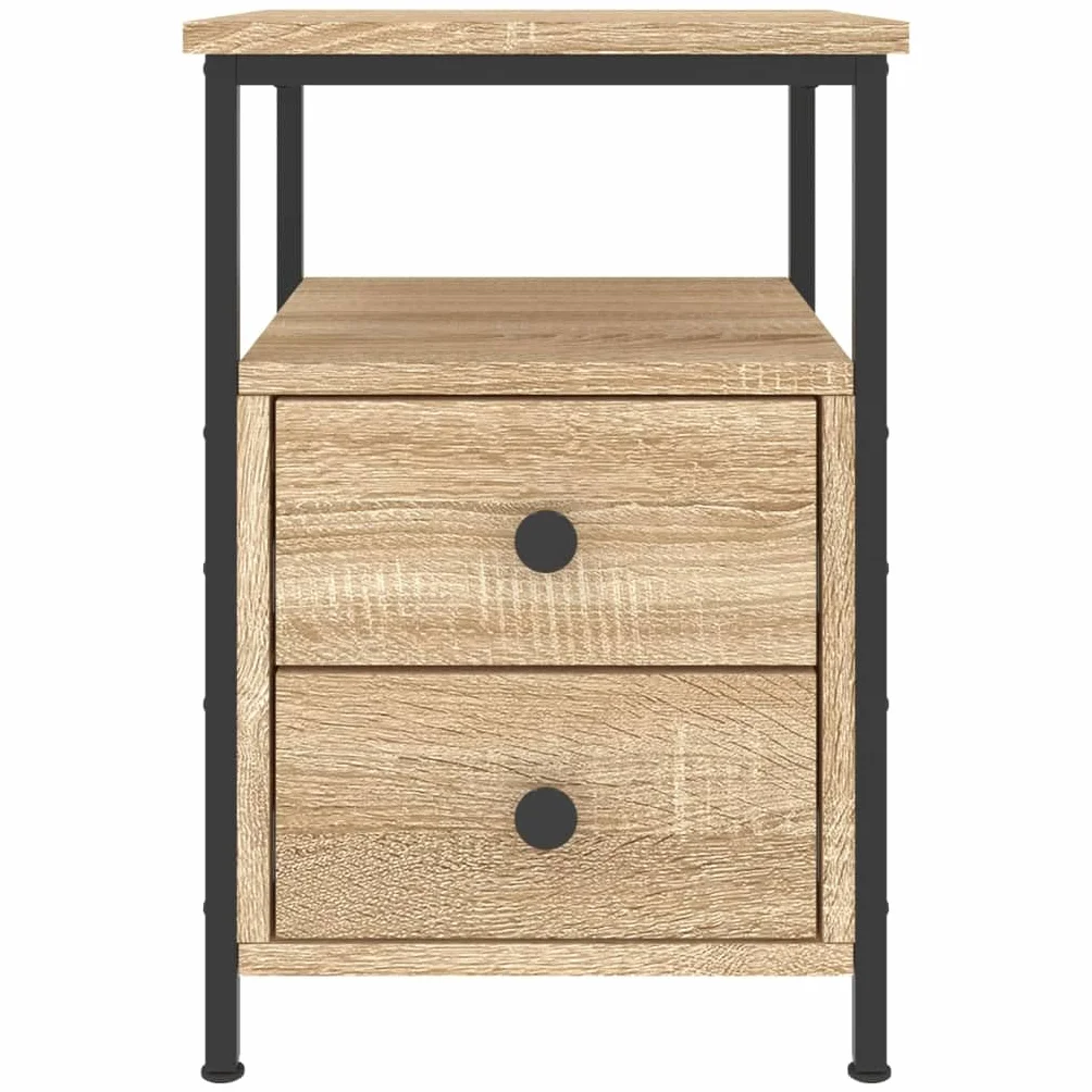 vidaXL Szafka nocna dąb sonoma 34x35,5x50cm materiał drewnopochodny
