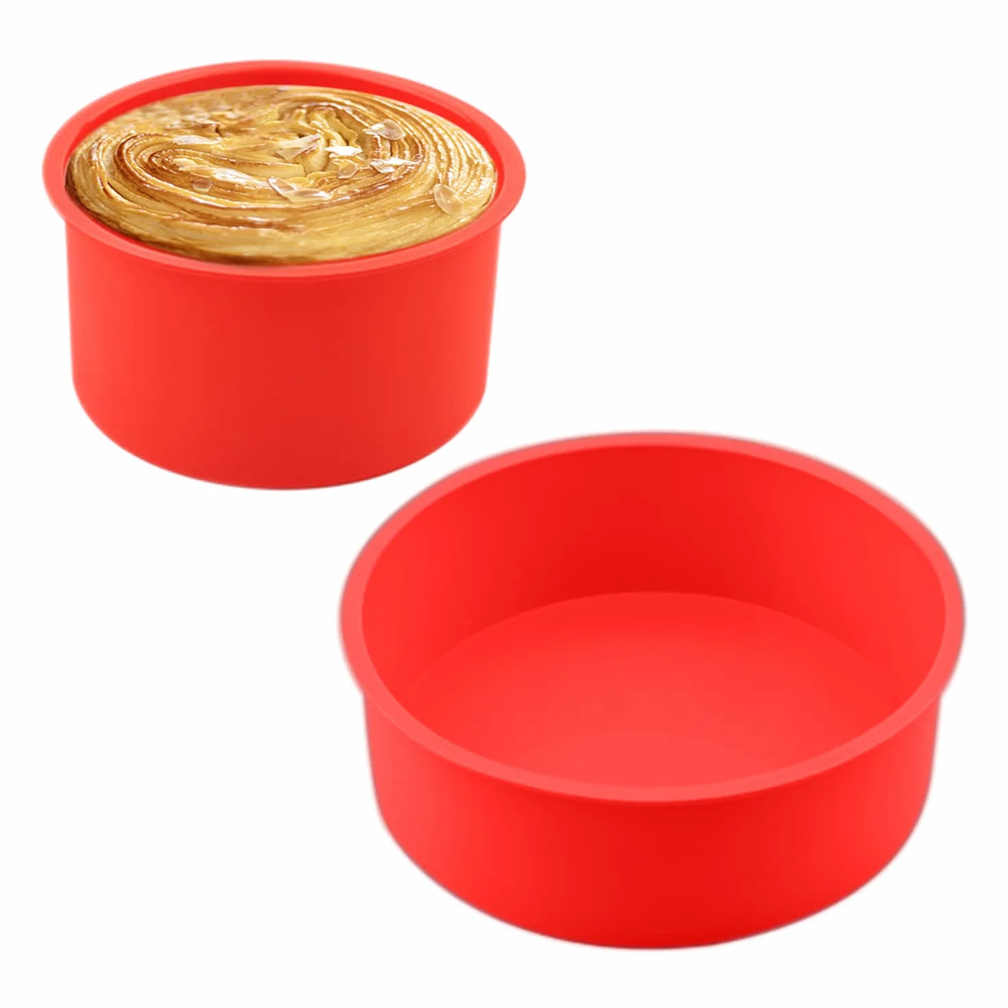 Silikonowe foremki do ciast okrągłe 10 cm 15 cm nieprzywierające do pieczenia