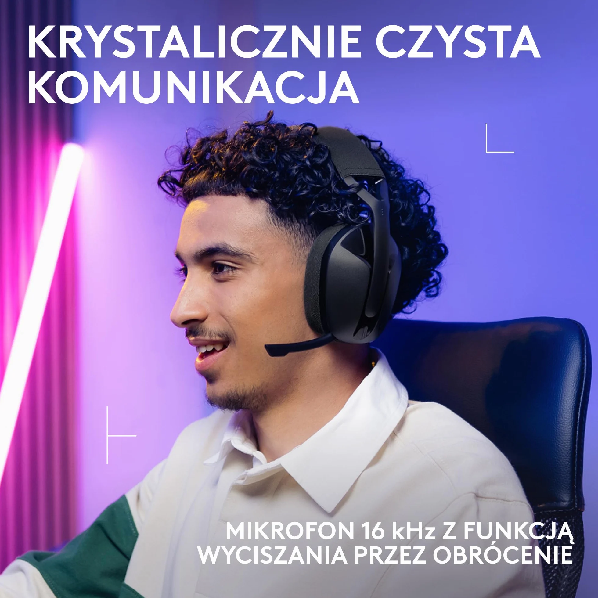 Logitech G G321 LIGHTSPEED bezprzewodowy zestaw słuchawkowy do gier Bluetooth, mikrofon na wysięgniku 16 kHz, PC, PS4, PS5, Nintendo Switch – Czarny