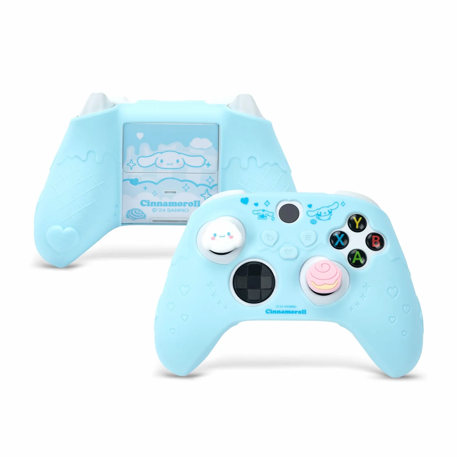 Kuitmor Silikonowe Etui Do Kontrolera Xbox Series X, Ergonomiczne Ochronne Pokrowiec Kompatybilne z Bezprzewodowym Kontrolerem Xbox z 2 Nakładkami na Kciuk, DEG