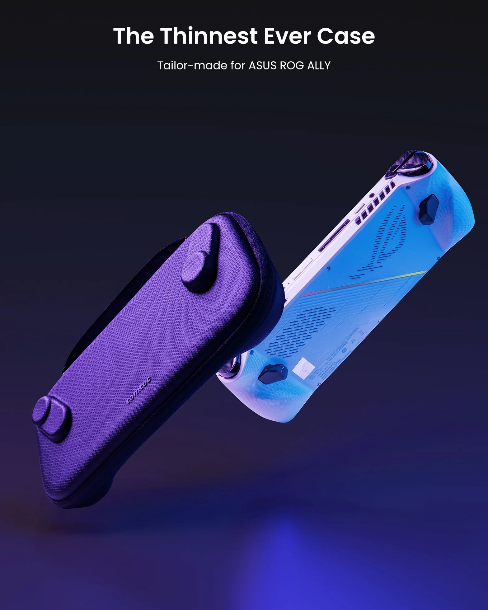 Tomtoc Etui kompatybilne z ASUS ROG Ally/ROG Ally X, smukłe etui ochronne, twarda torba podróżna