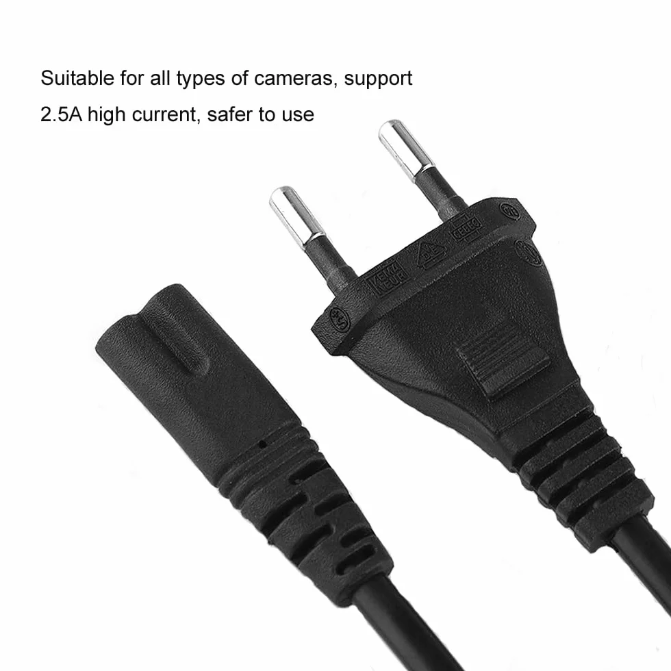 Kabel Zasilający AC do Xbox One S/X, Series XSX/S - 2 m EU Wtyczka 2-Pinowa