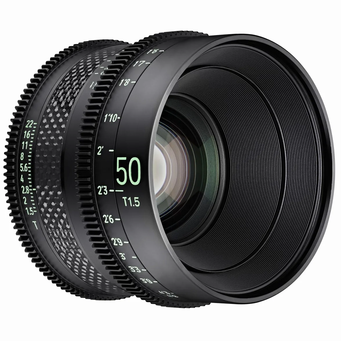 XEEN CF Cinema 50 mm T1,5 do Sony E pełnoklatkowy - profesjonalny obiektyw Cine, cylinder soczewkowy z włókna węglowego - bardzo kompaktowy, F1511101103, czarny