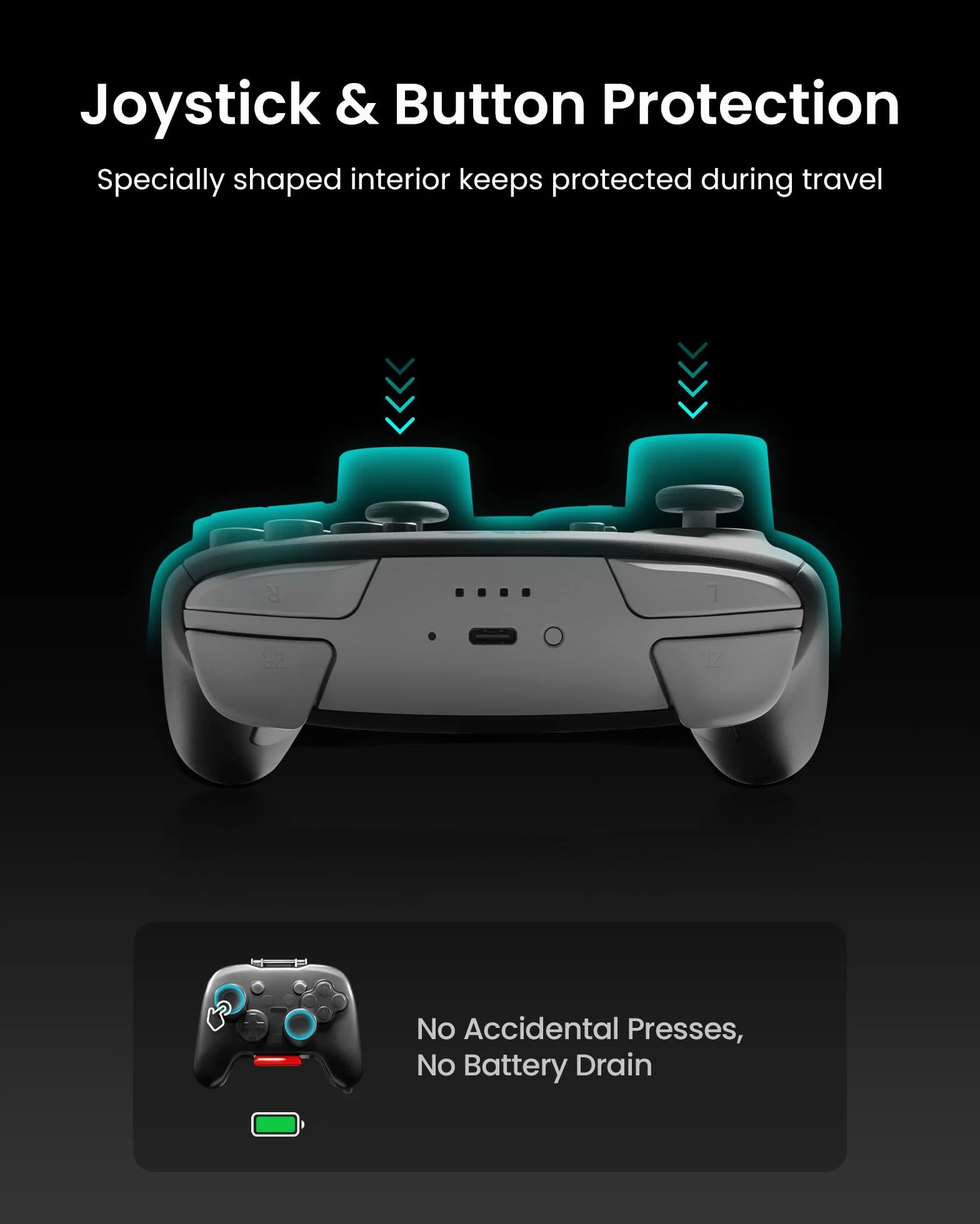 tomtoc Etui ochronne do pada Nintendo Switch 2 Pro – twarda obudowa na joystick, przenośna i podróżna, wstrząsoodporna, odporna na zarysowania i wodę. Pokrowiec na akcesoria.