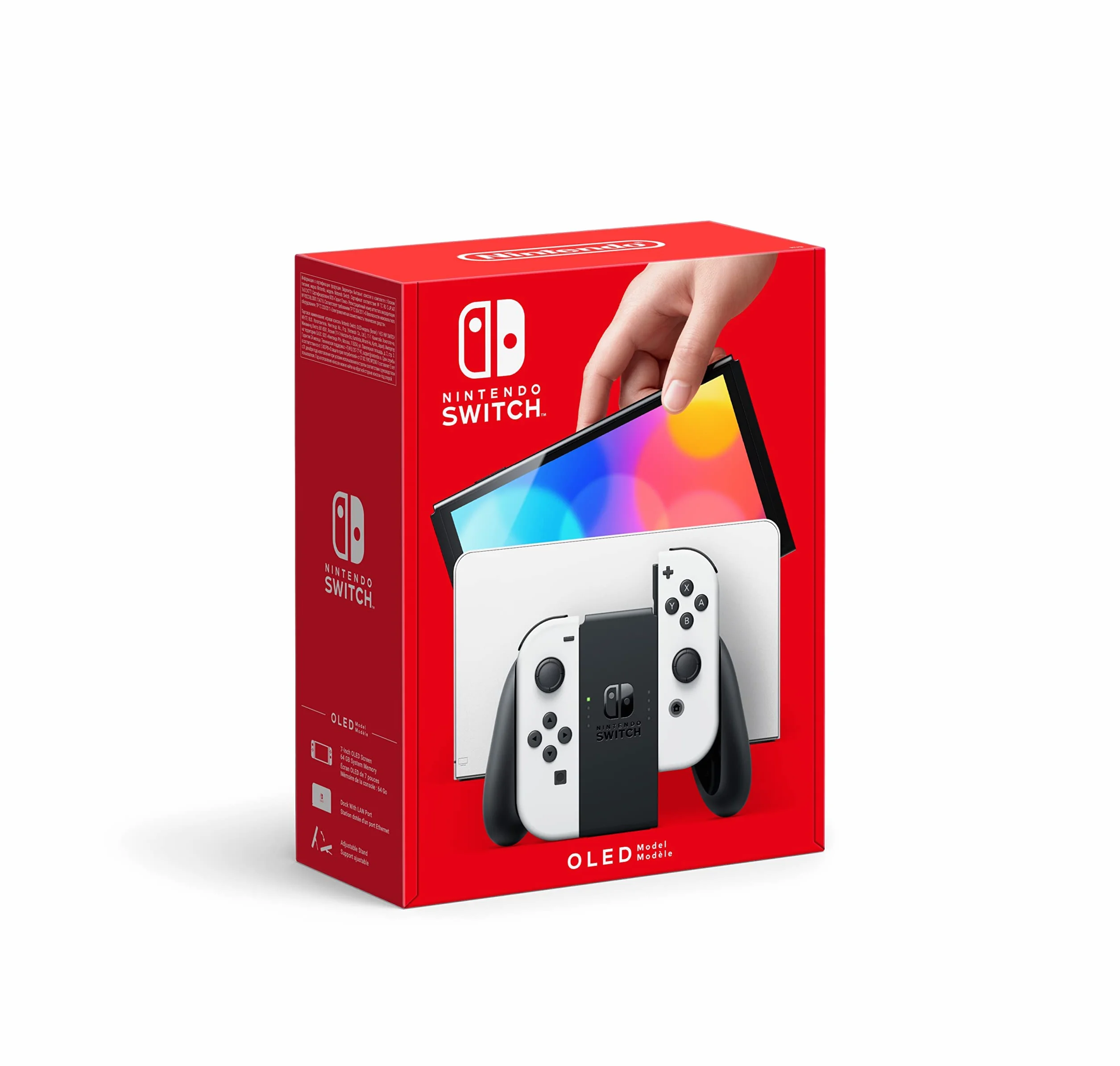 Nintendo Konsola Nintendo Switch, Biały/Czarny, 7"