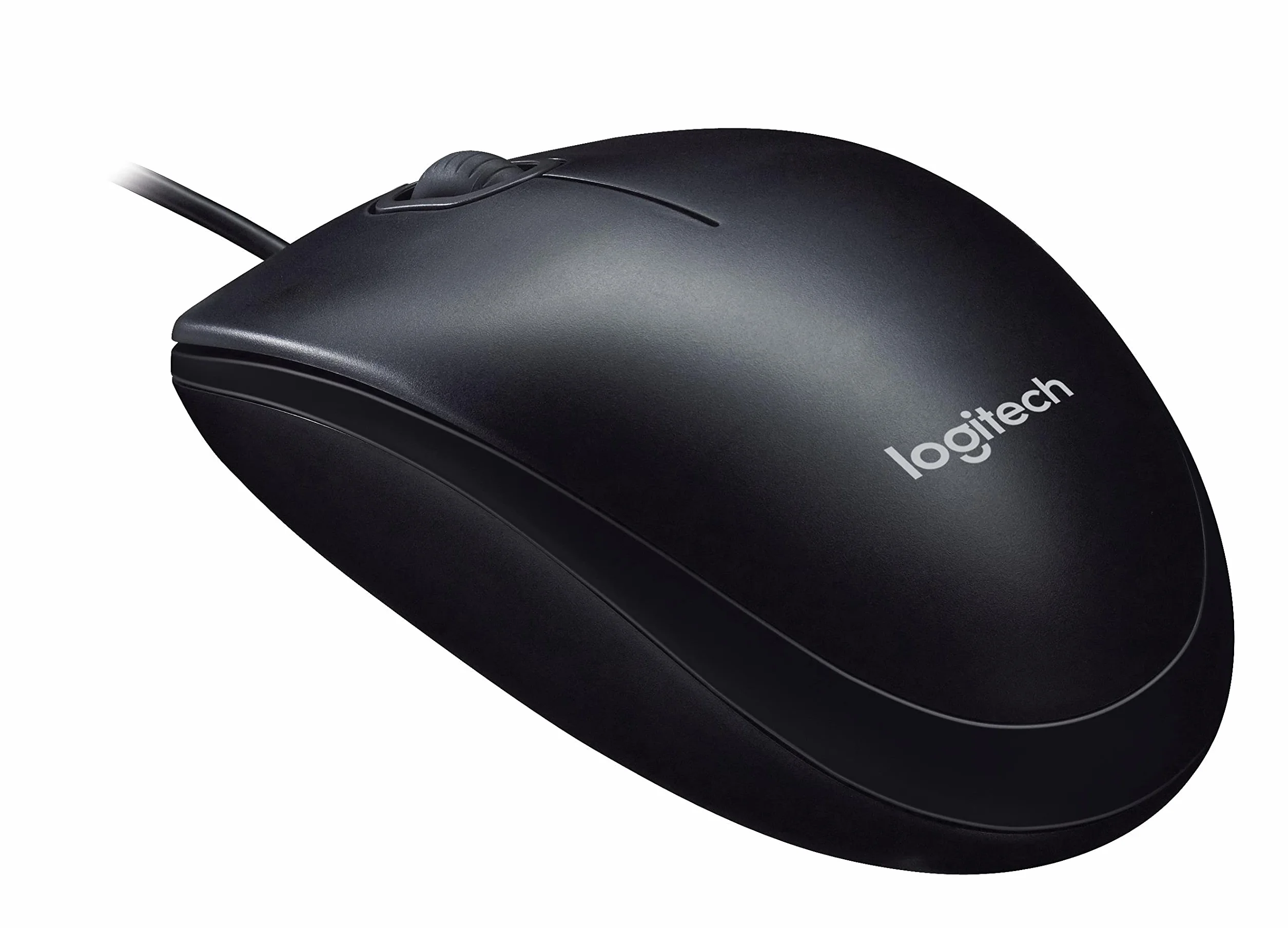 Logitech M90, Przewodowa mysz USB, śledzenie optyczne 1000 DPI, oburęczna, PC / Mac / laptop - Czarna