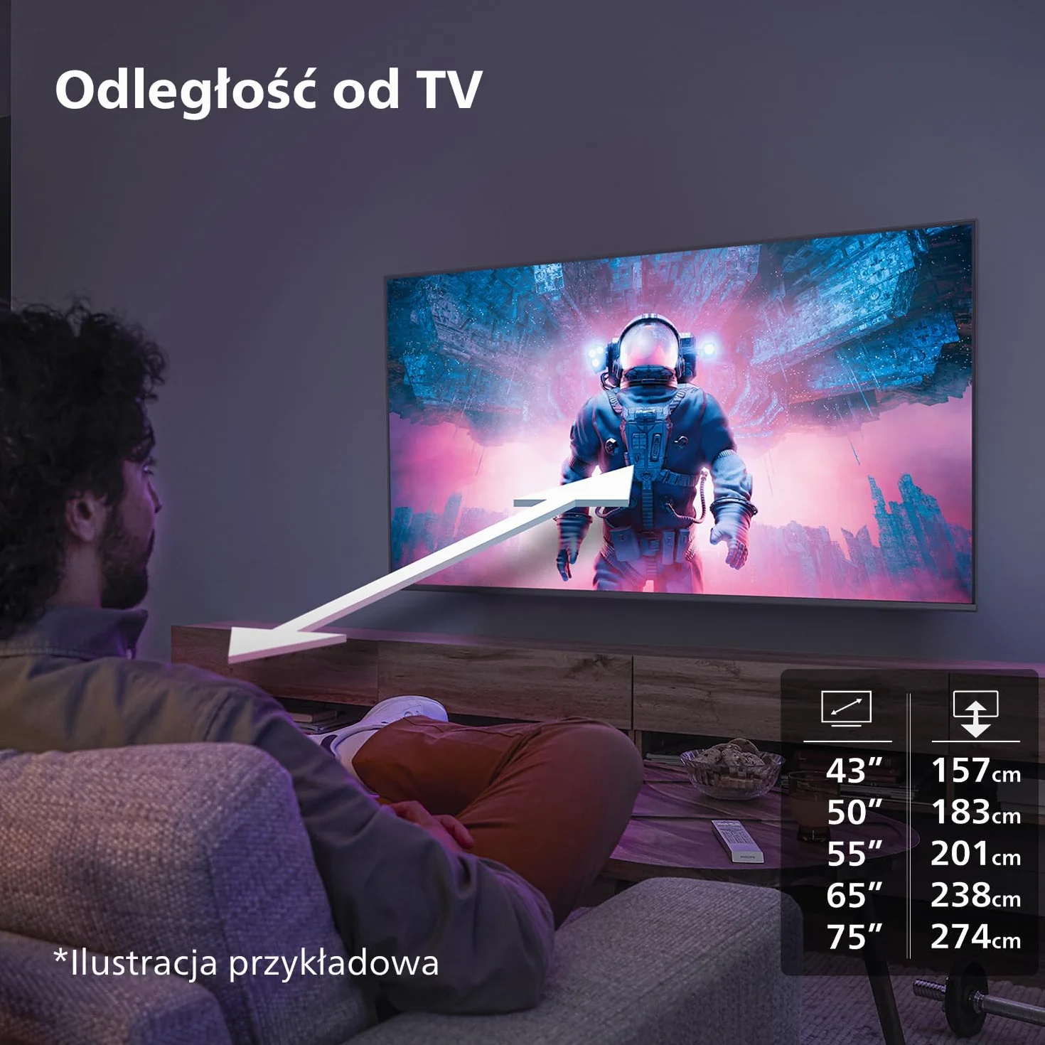 Philips 43PUS7609 4K LED Smart TV – 43-calowy wyświetlacz z platformą Pixel Precise Ultra HD Titan OS i dźwiękiem Dolby Atmos, współpracuje z Alexą i asystentem głosowym Google