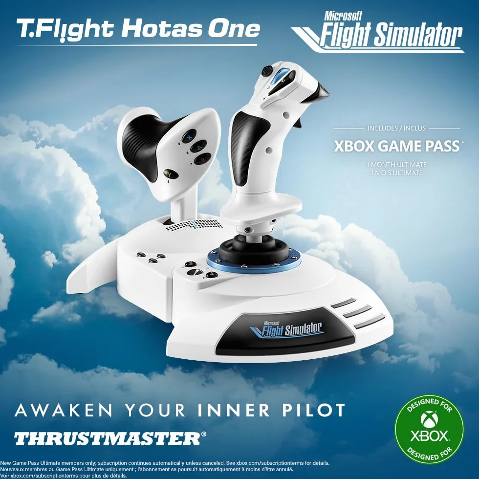 Thrustmaster T.Flight Hotas One Microsoft Flight Simulator Edition - oficjalną licencją Microsoft Flight Simulator na Xbox Series X|S i PC