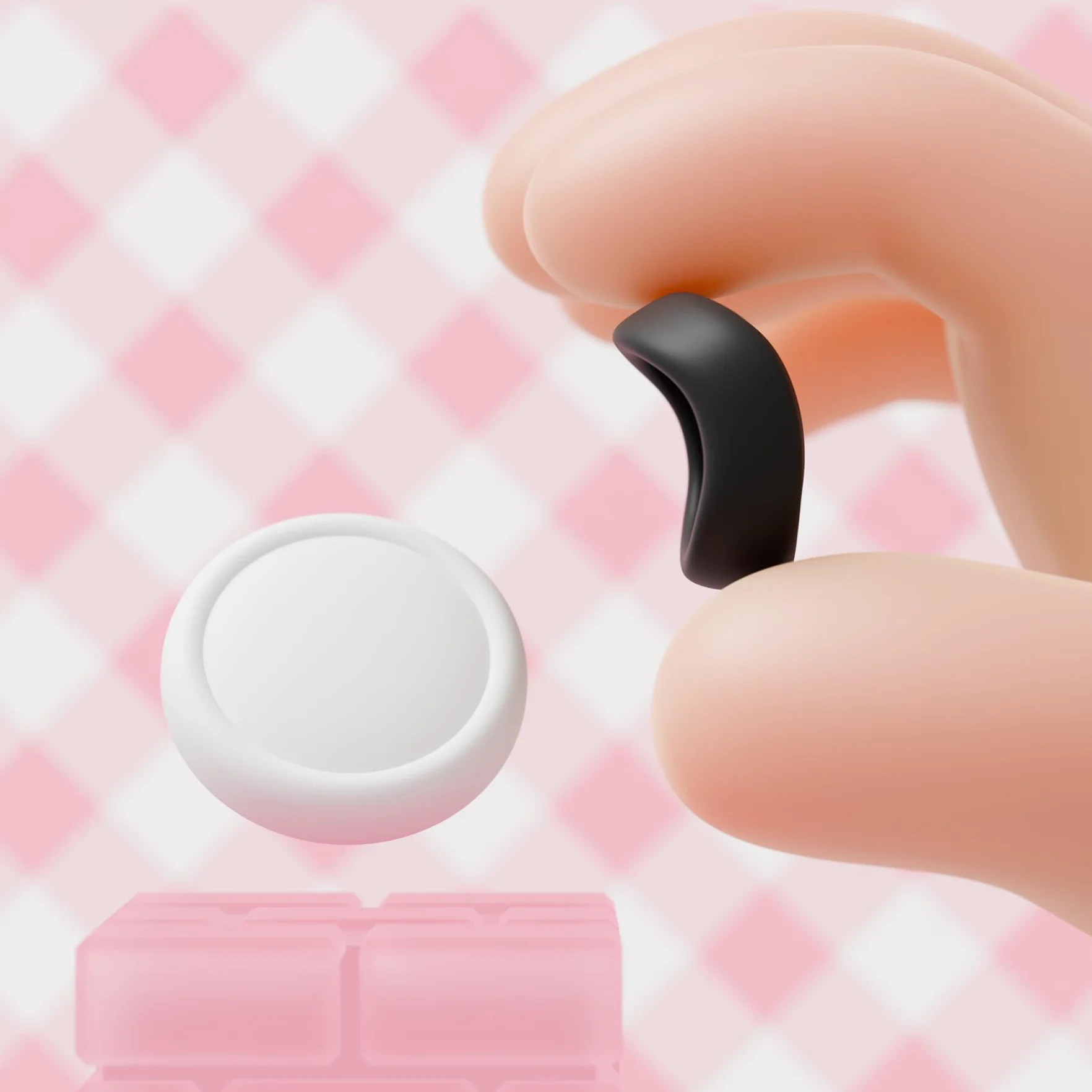 Playvital Osłony Przycisków z Nakładkami Joystick do Switch 2 Joycon,8 Szt. Nakładek na Przyciski & 8 Szt. Nakładek na Drążki Analogowe do Switch 2–Czarno & Biały
